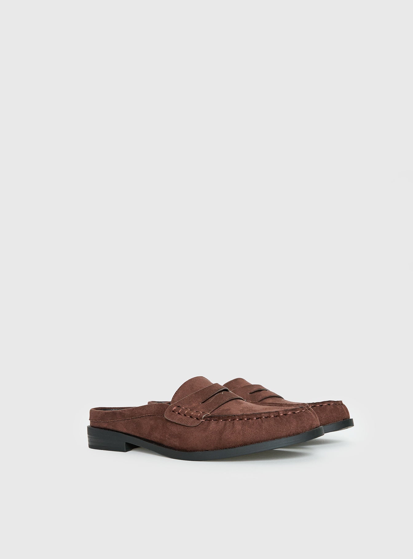 Therapy Atticus Faux Suede Slip On Loafer Brown - Image 2