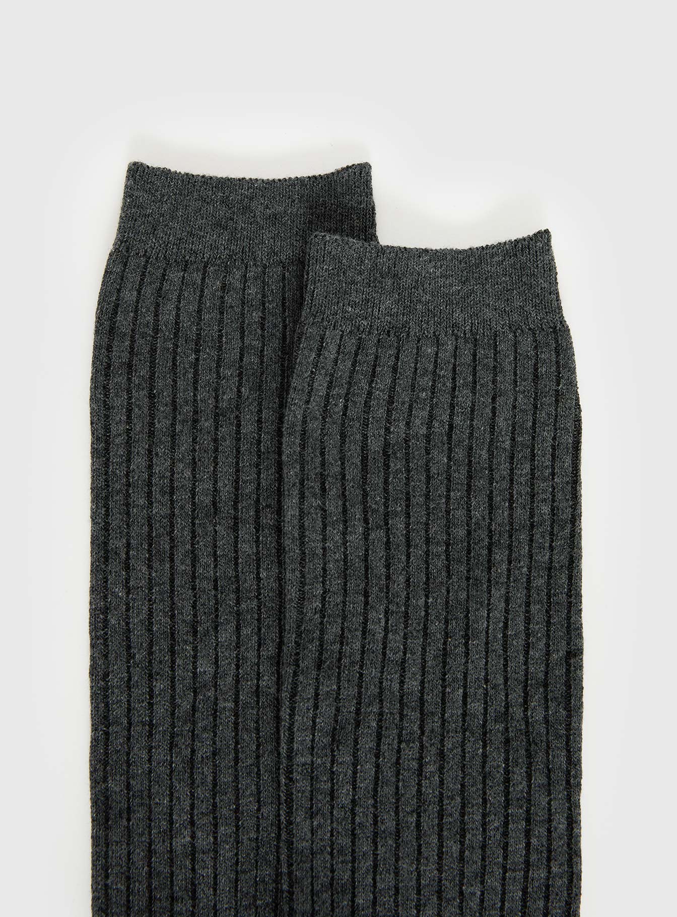 Nayara Ribbed Socks Dark Grey Marle - Image 3