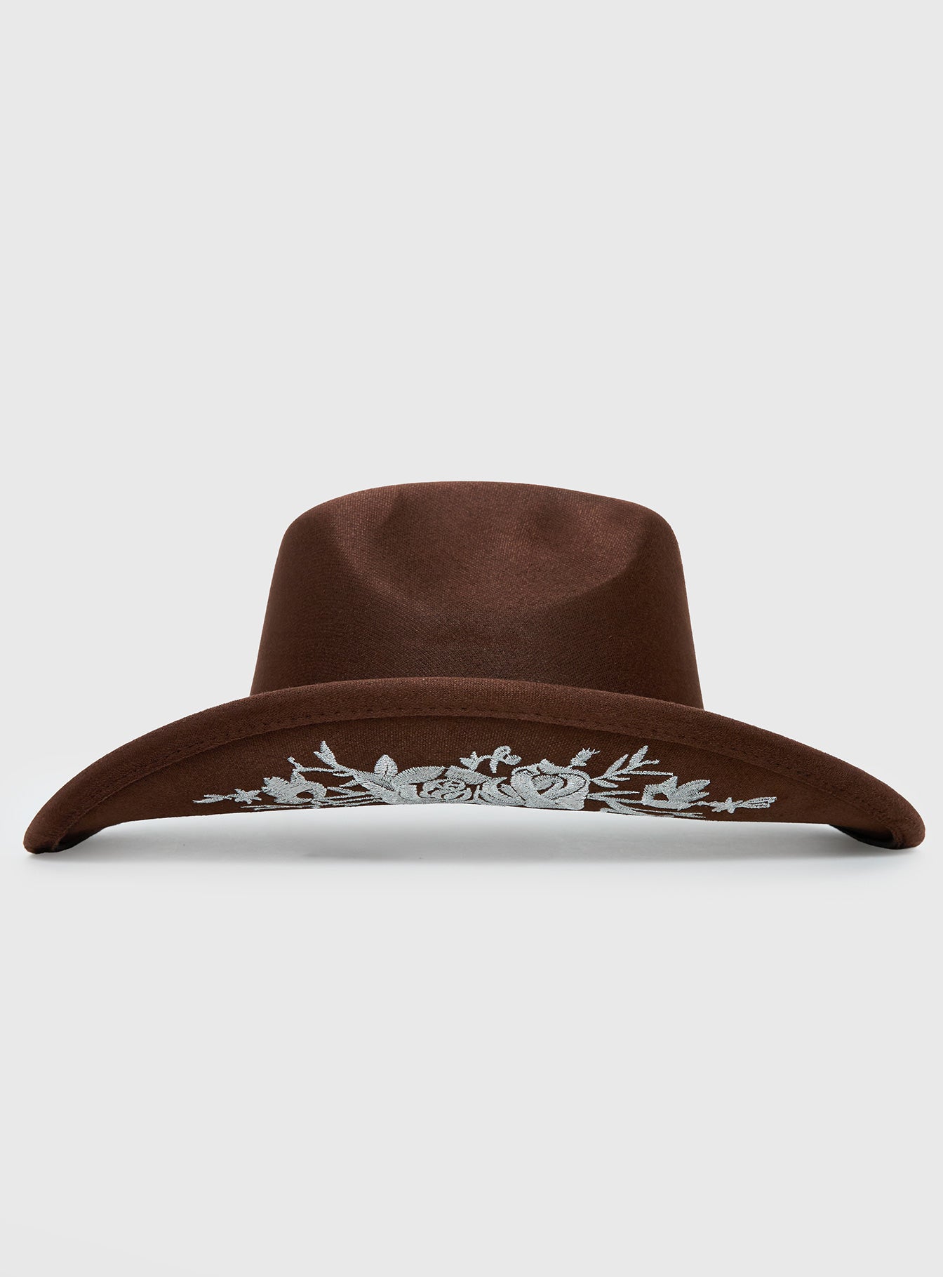 Another Level Embroidered Cowboy Hat Brown - Image 3
