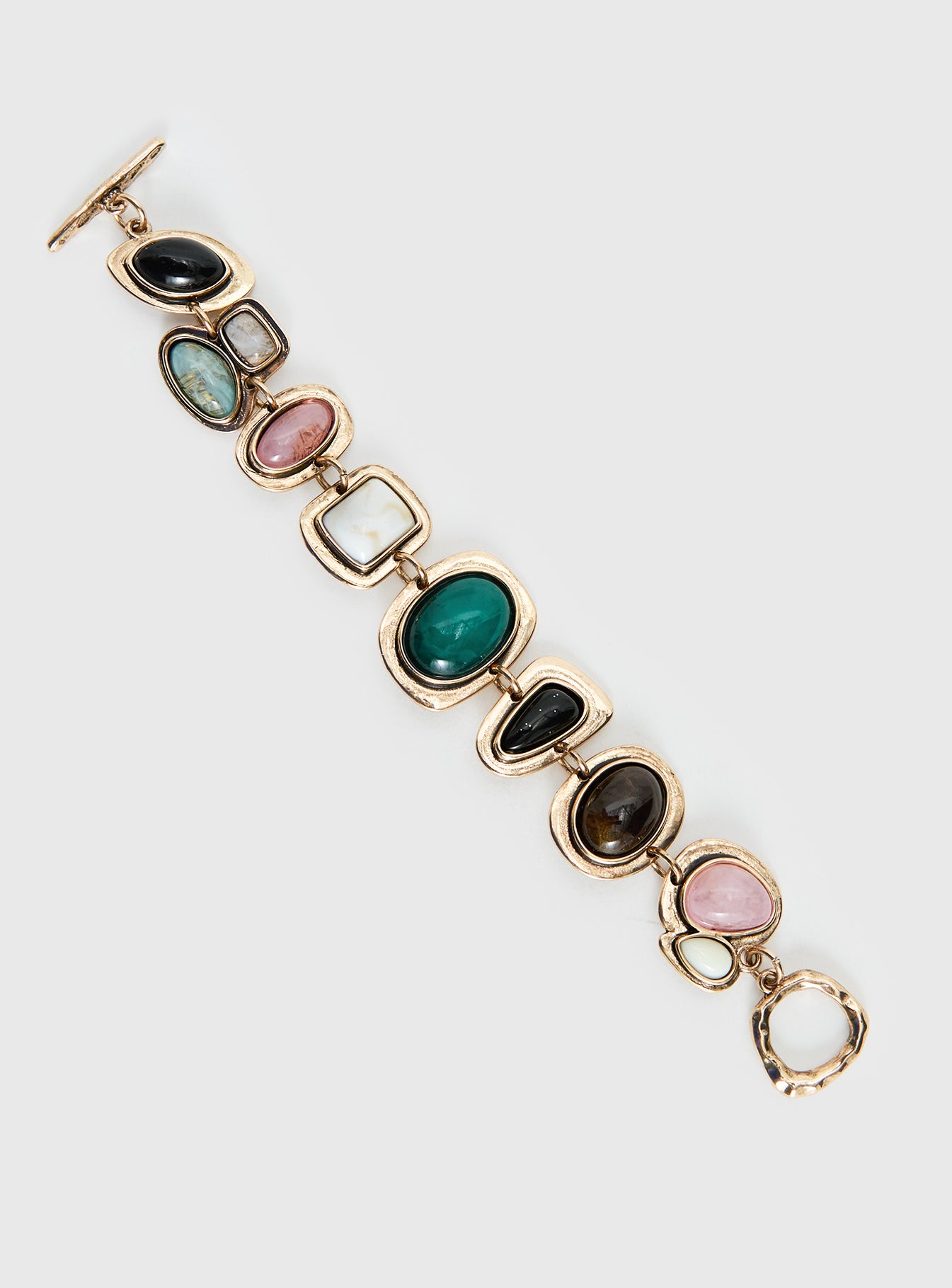 Jazlyn Stone Bracelet Gold / Pink - Image 3