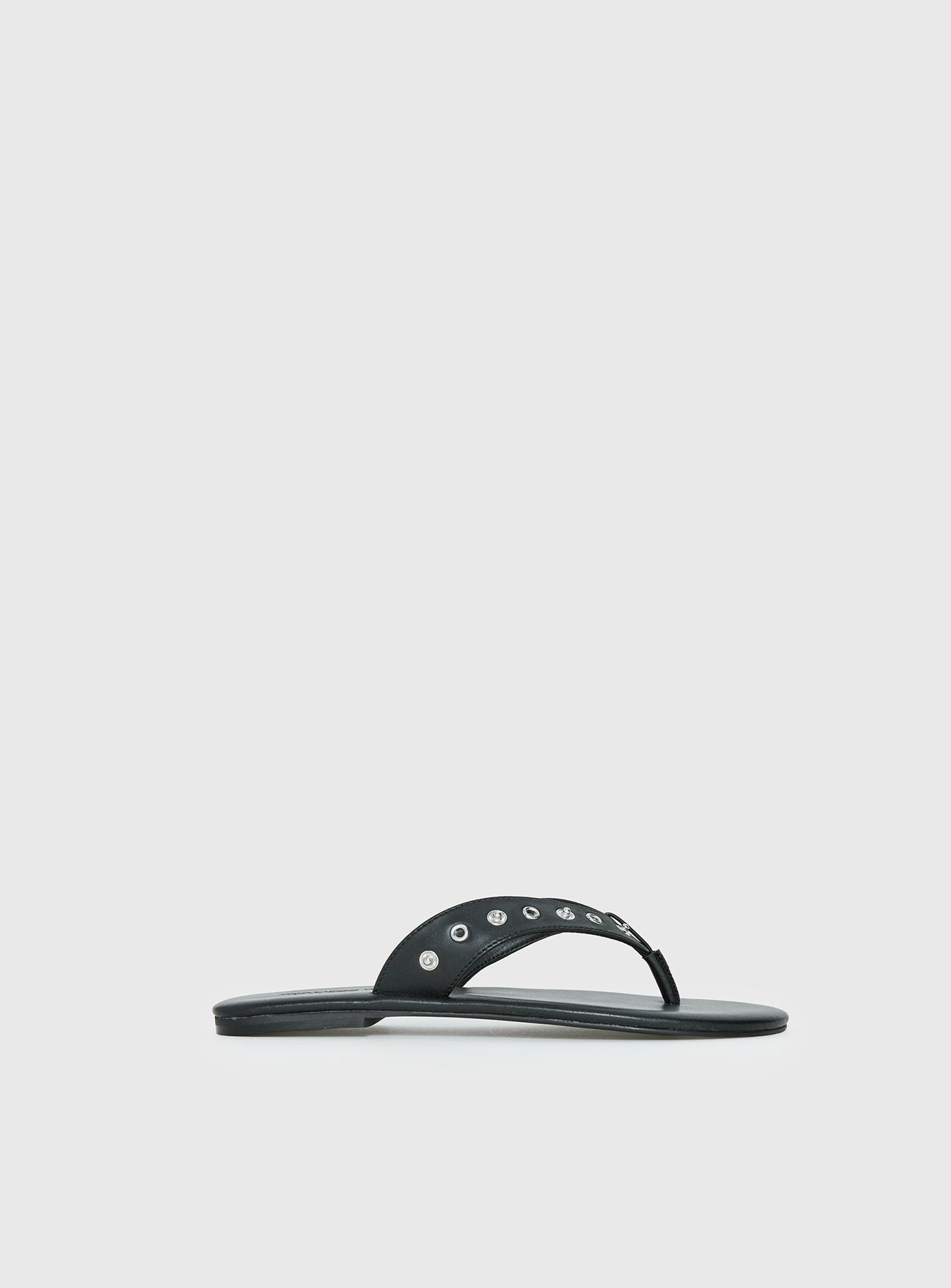 Lyana Eyelet Detail Sandals Black - Image 2