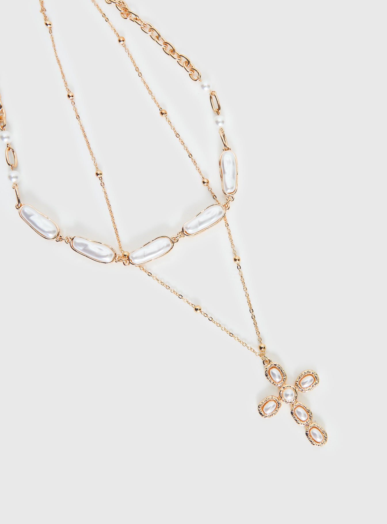 Isabellah Pearl Necklace Pack Gold - Image 3
