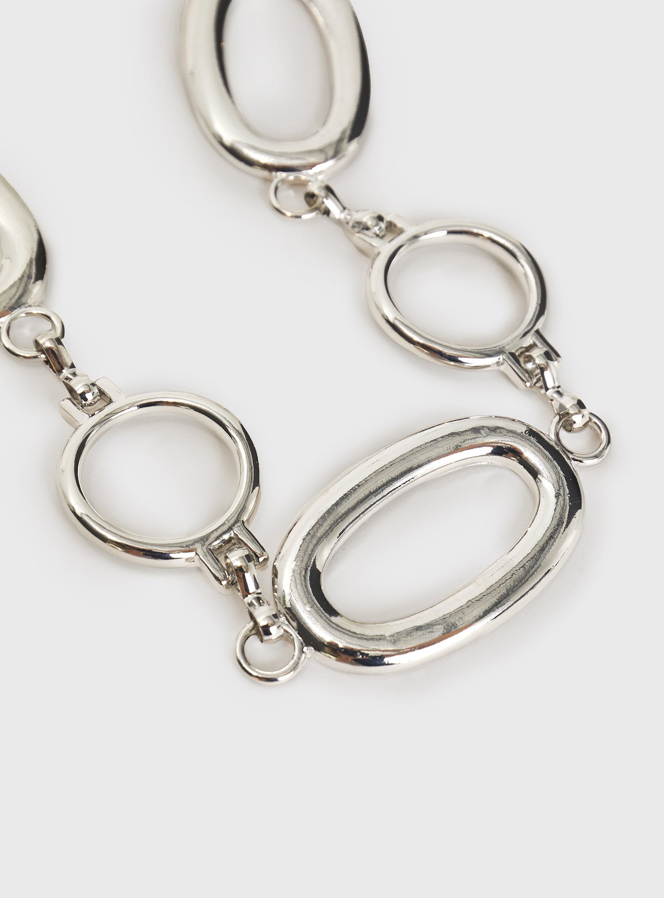 Halleck Silver Pendant Chain Belt Silver - Image 3