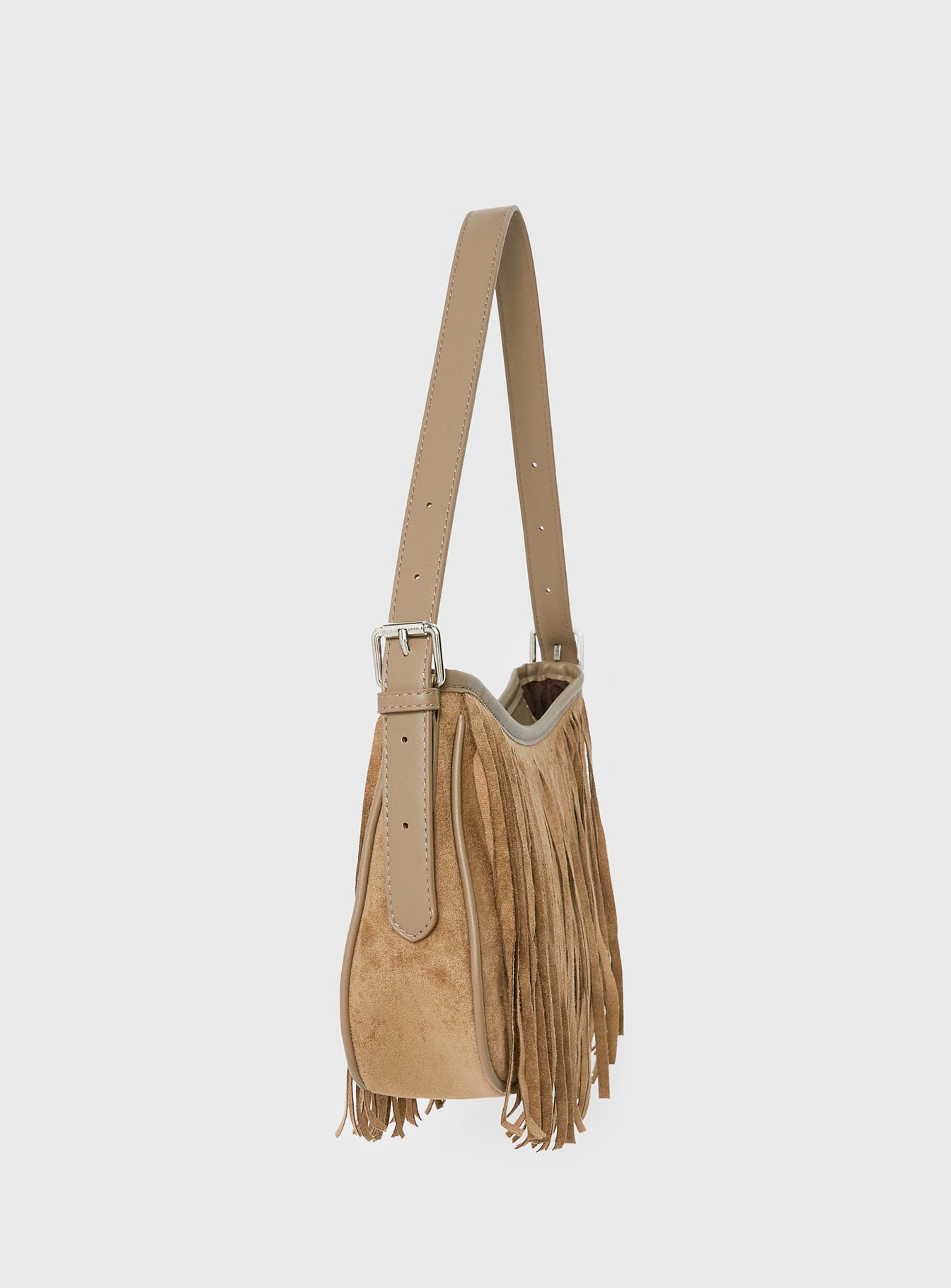 Estie Tassel Shoulder Bag Taupe - Image 3