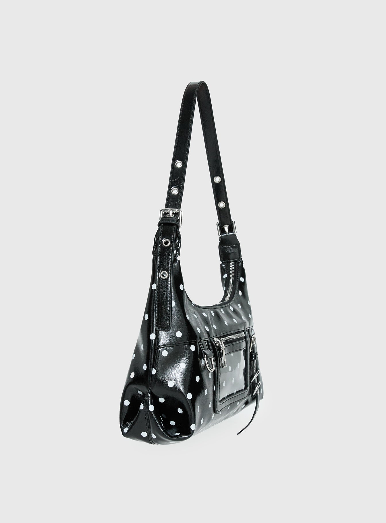 Fabray Cargo Bag Black Polka Dot - Image 3