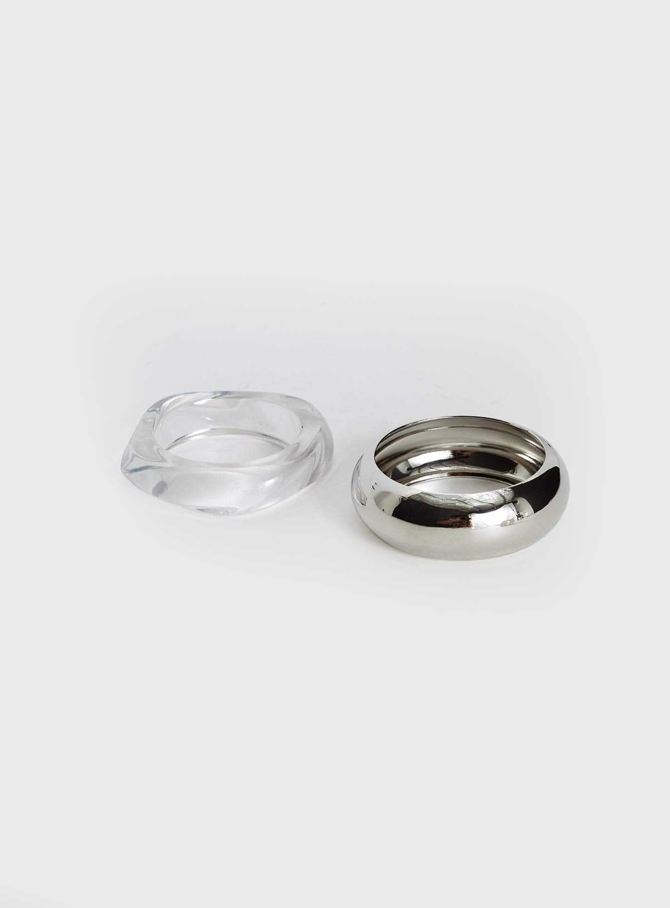 Dayla Resin Cuff Pack Silver / Clear - Image 3