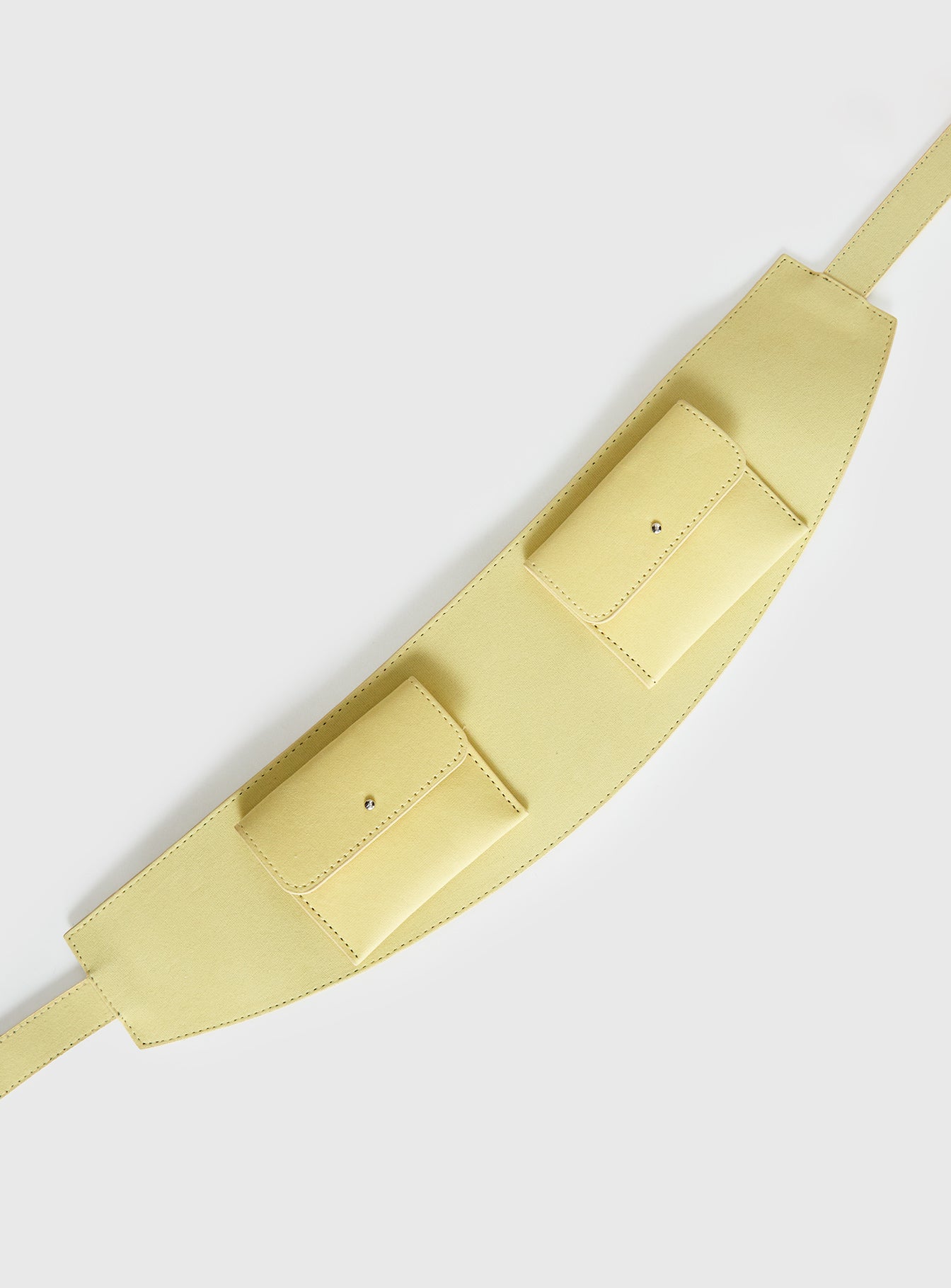 Burbank Woven Pocket Belt Yellow - Image 3