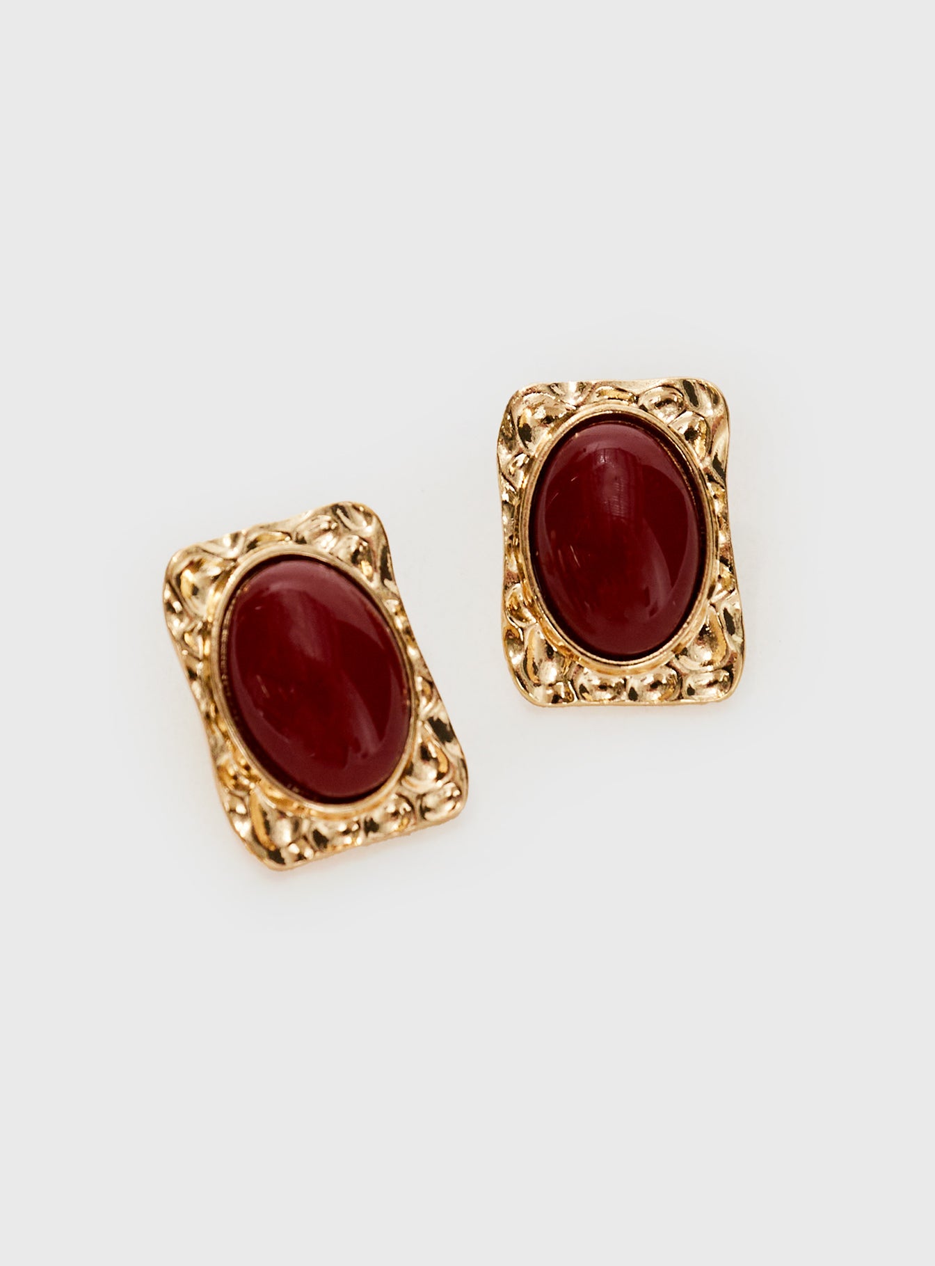 Jaquetta Earrings Red / Gold - Image 3