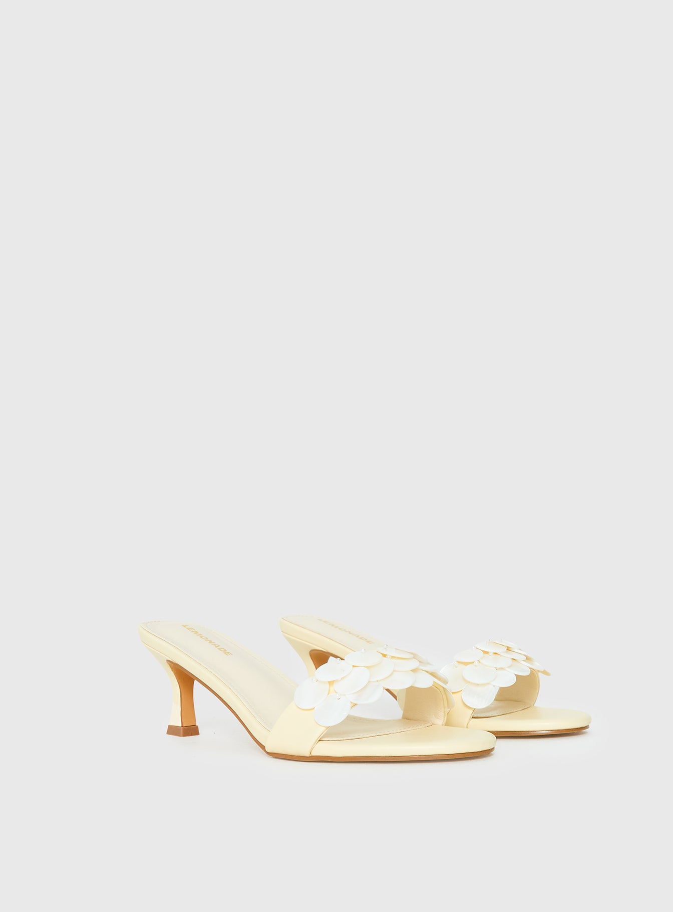 Early Pop Sequin Heels Yellow - Image 3