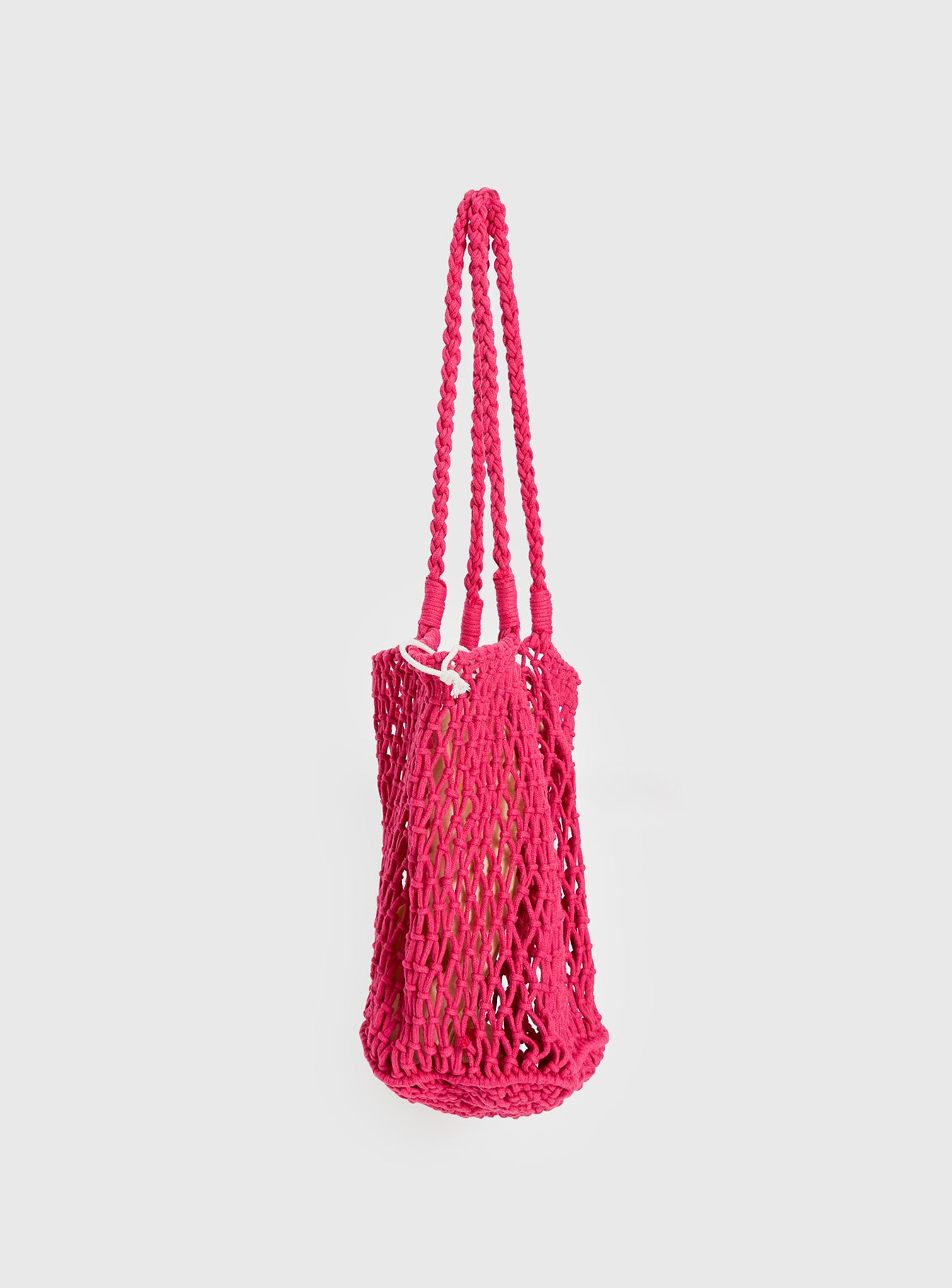 Deylin Woven Tote Bag Pink - Image 3