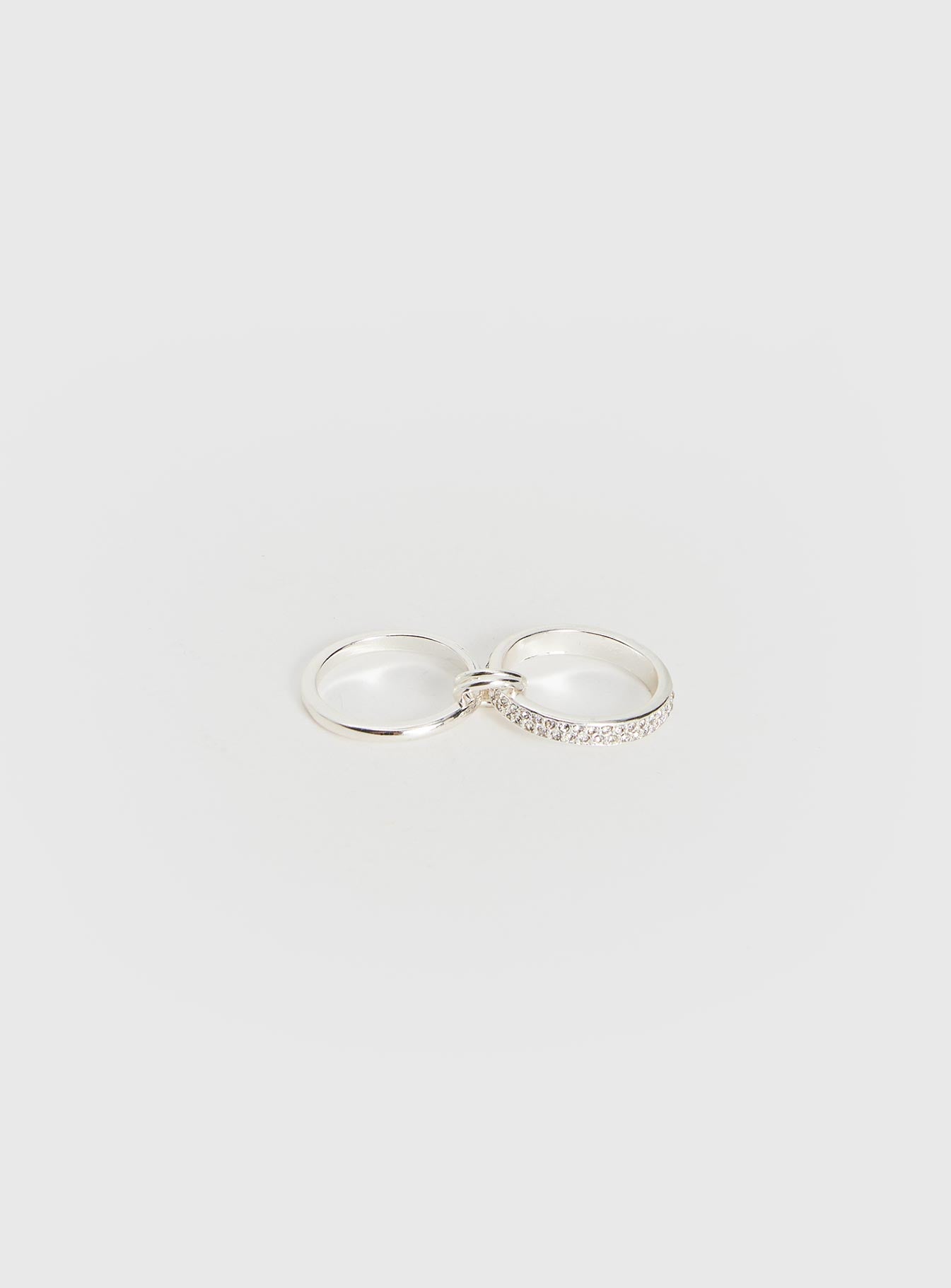 Something Sweet Stacked Ring Silver - Image 3