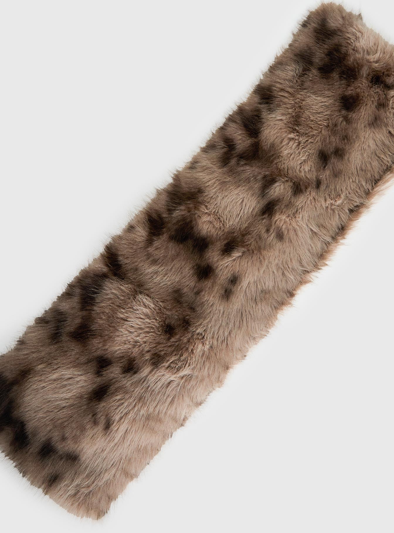 Freeze Fluffy Scarf Brown - Image 3