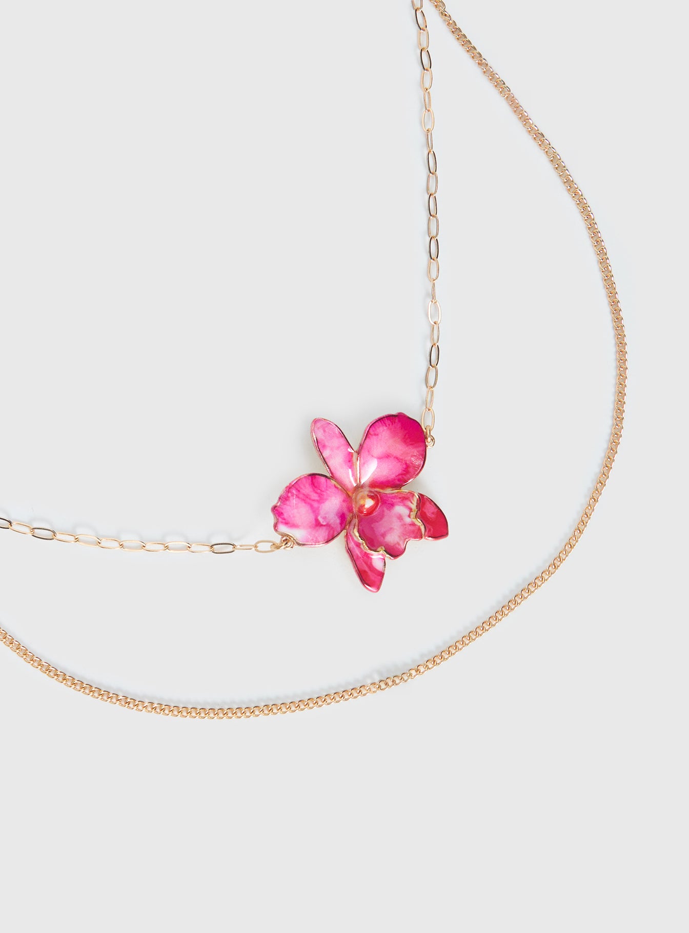 Open Arms Flower Belt Gold / Pink - Image 3