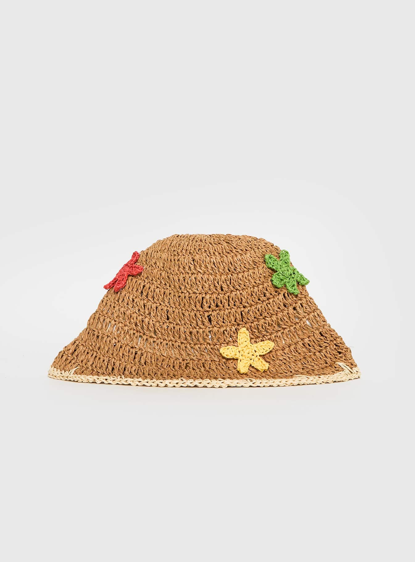 Blossomia Rattan Bucket Hat Tan - Image 3