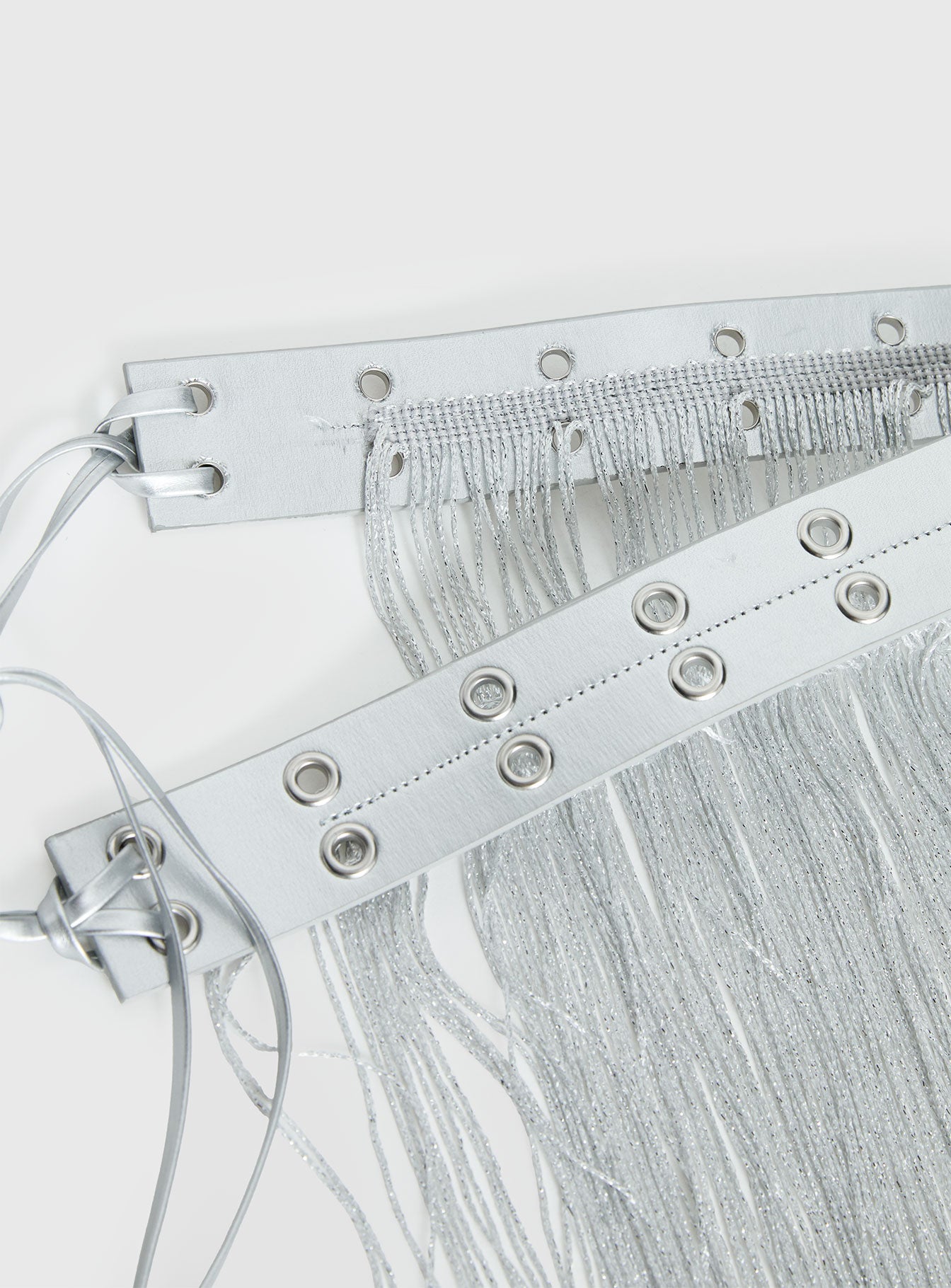 Artemas Studded Tassel Belt Silver - Image 3