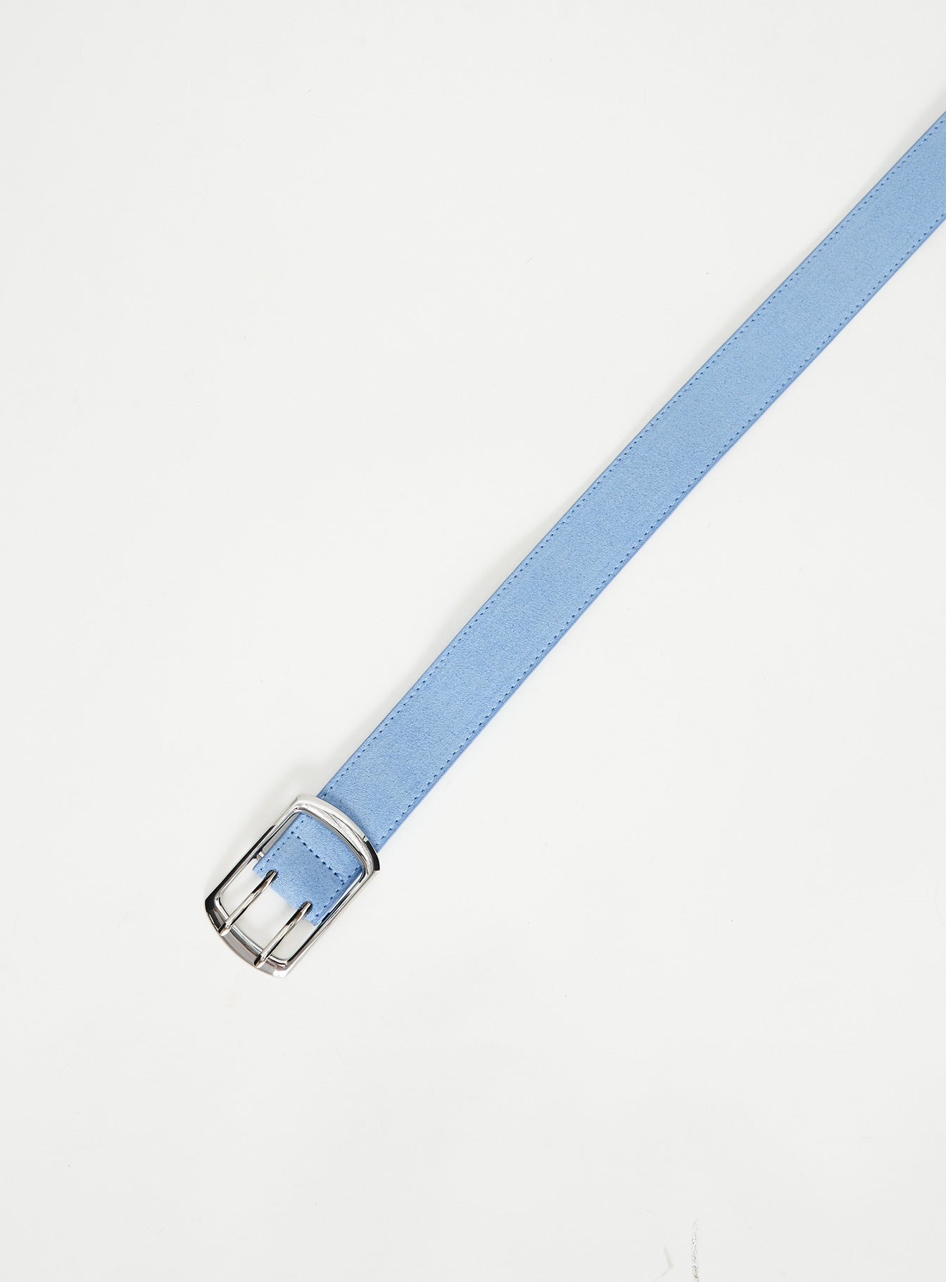 Coralie Faux Suede Belt Blue - Image 3