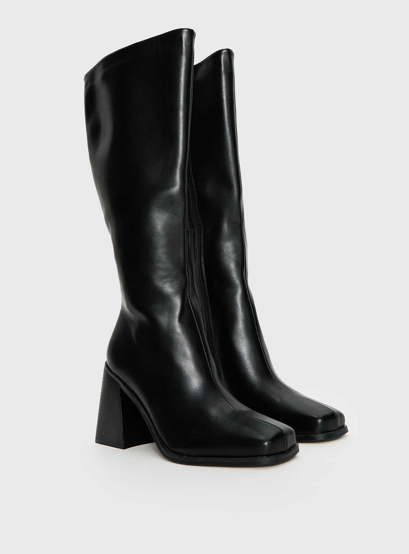 Renzo Knee High Boots Black - Image 2