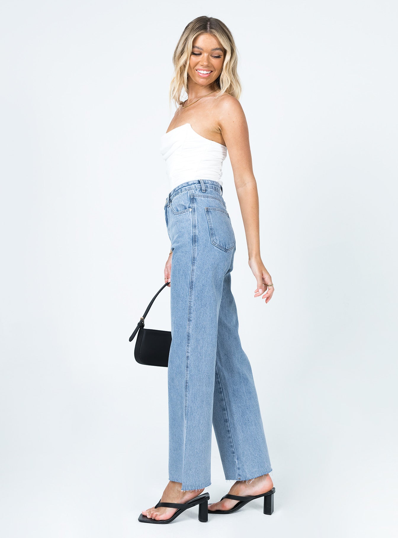 Arlington High Rise Straight Leg Jeans Denim - Image 5