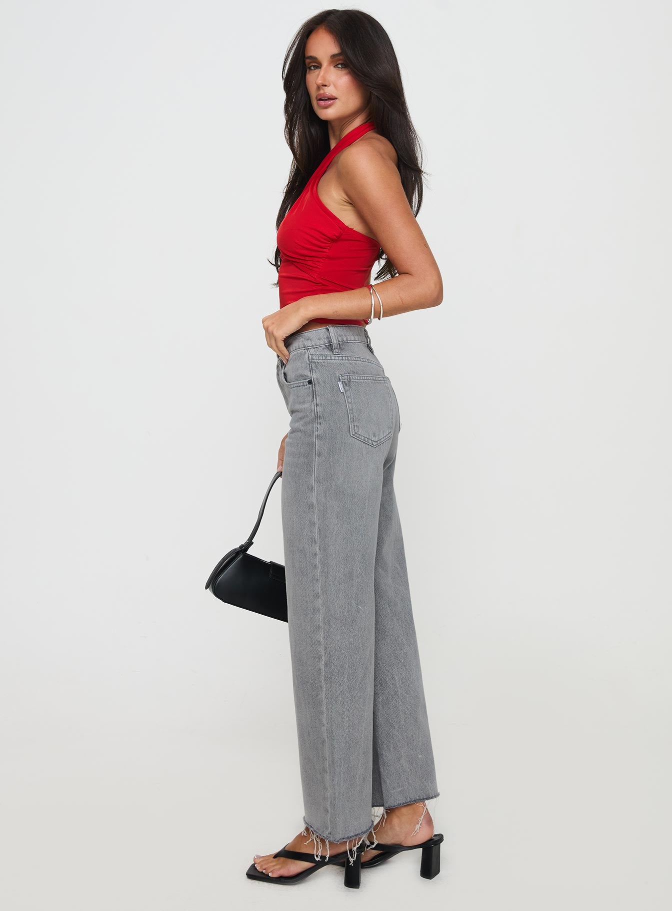 Fawcett Jeans Grey Wash Denim - Image 3