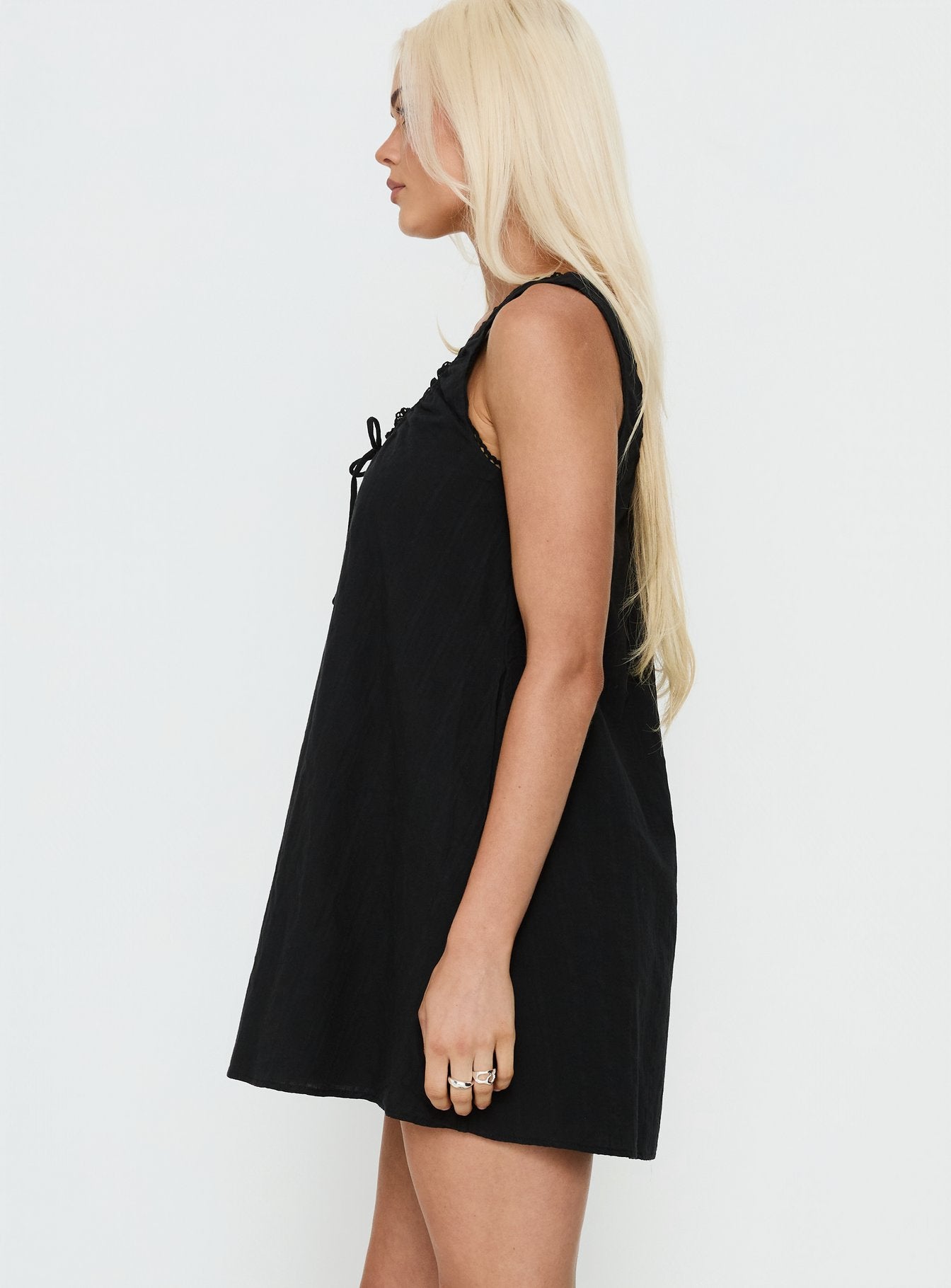 Antiquity Swing Mini Dress Black - Image 4