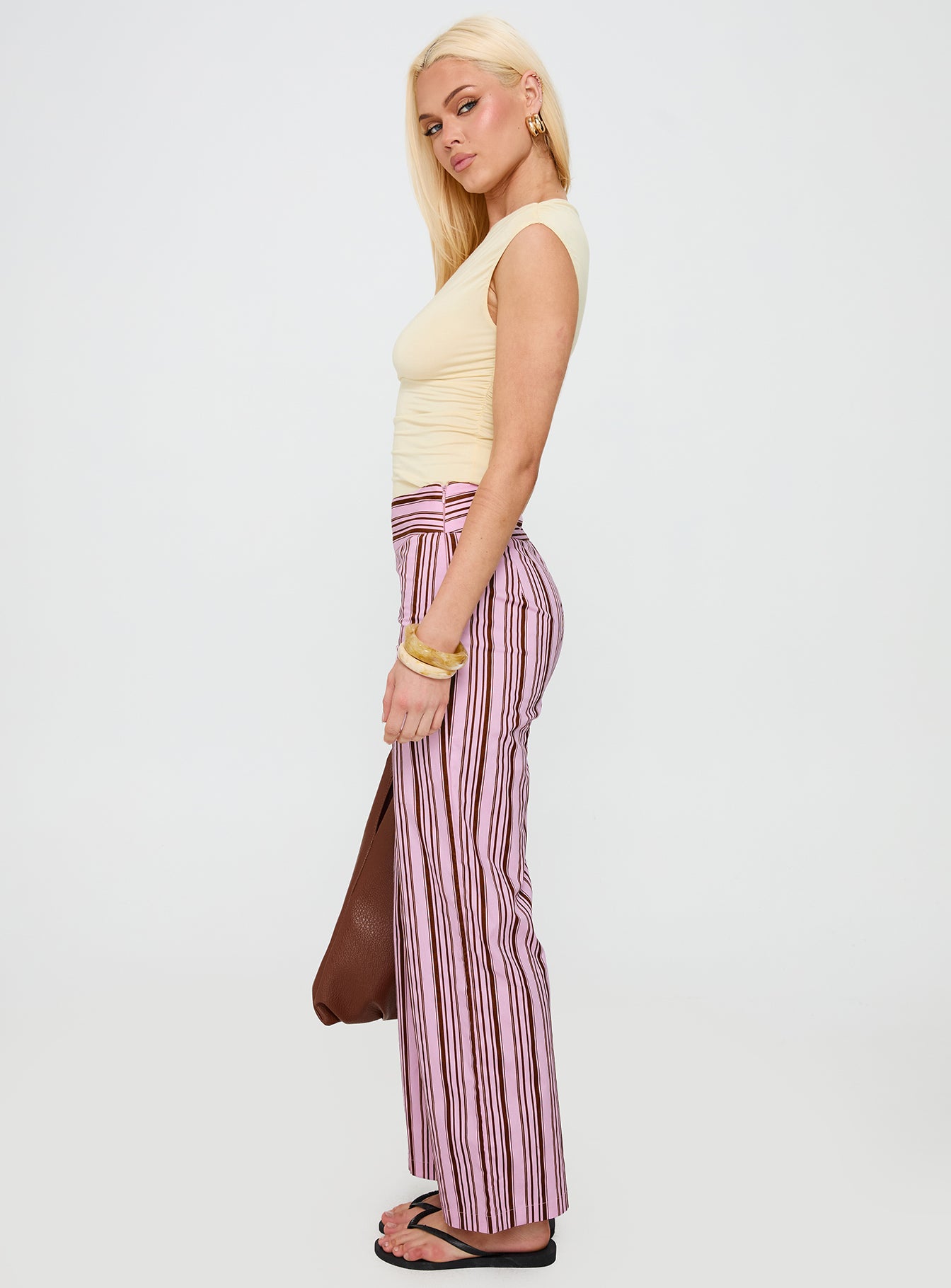 Leocadie Pants Pink Stripe - Image 4