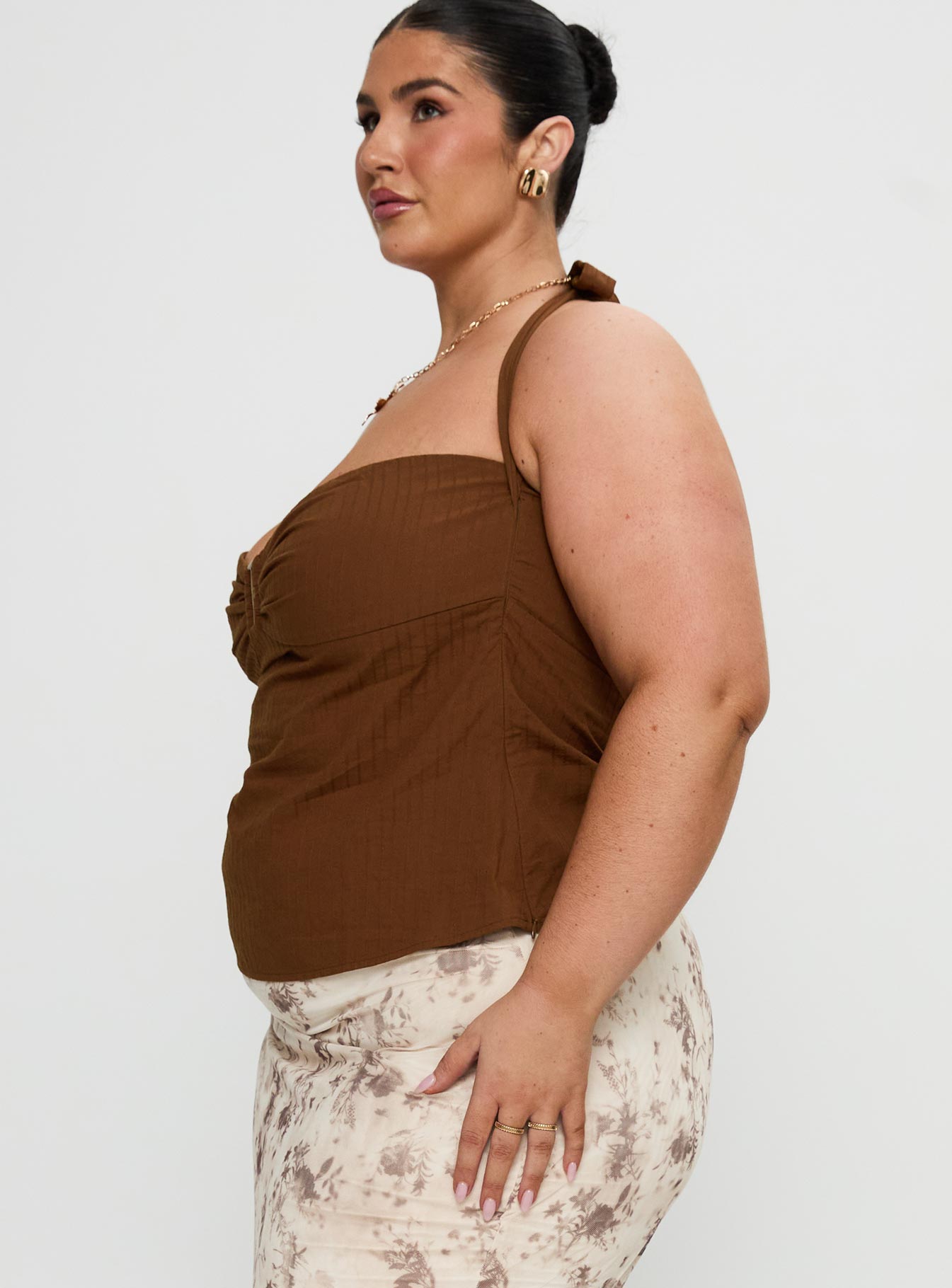 Isabetta Halter Top Chocolate Curve - Image 4