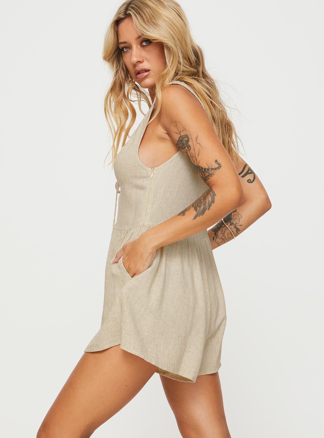 Mackellar Romper Beige - Image 3