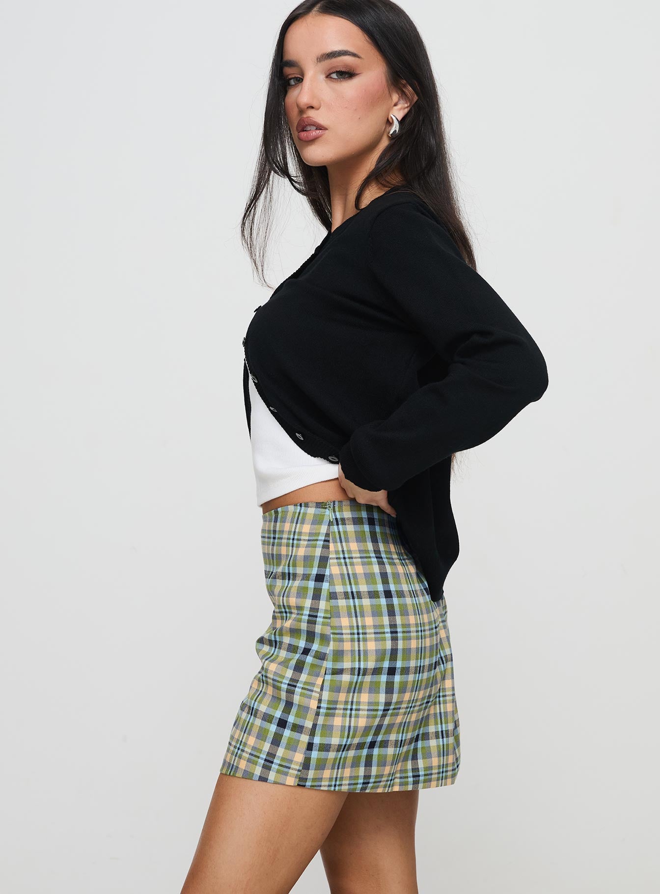 Jacklin Mini Skirt Multi Check - Image 4