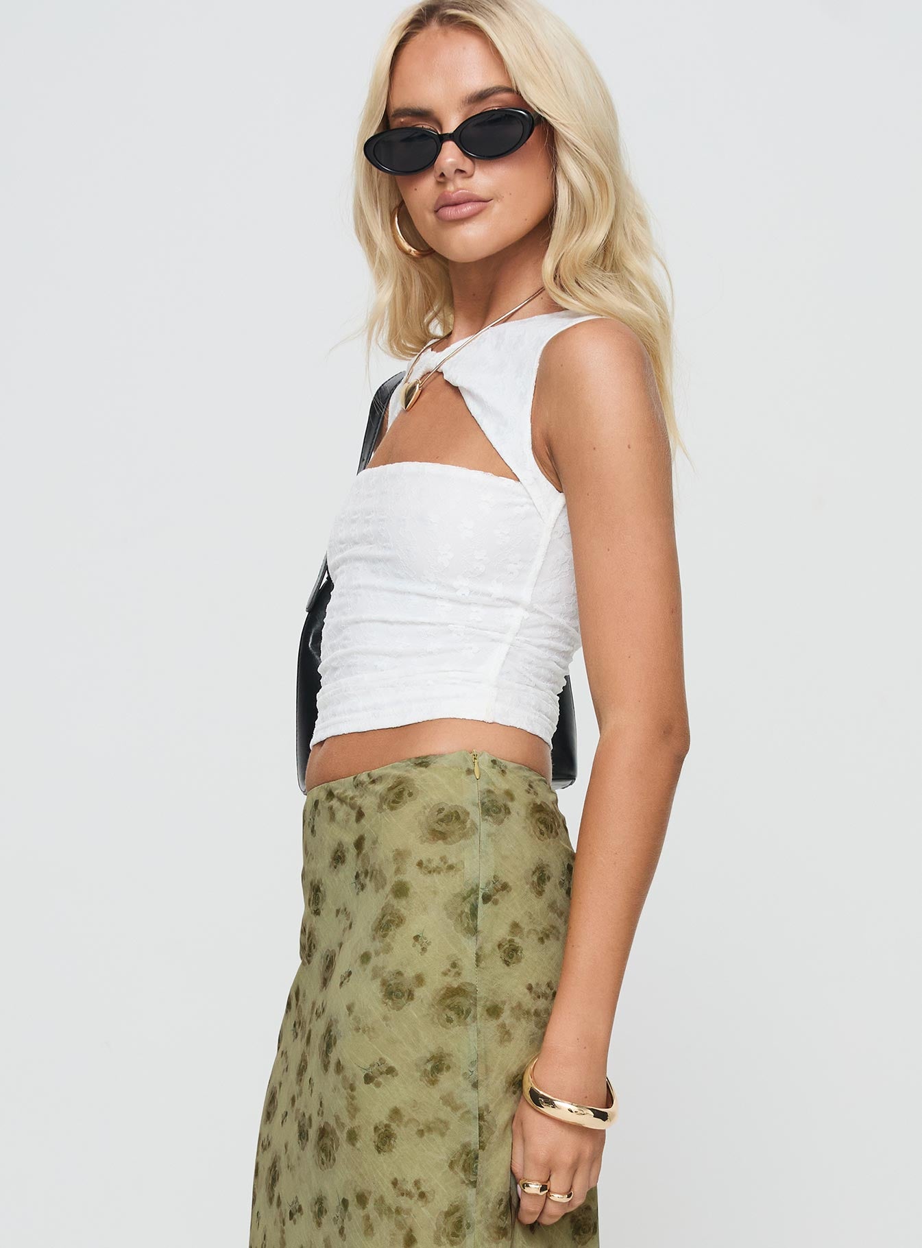 Martiney Twisted Tank Top White - Image 4