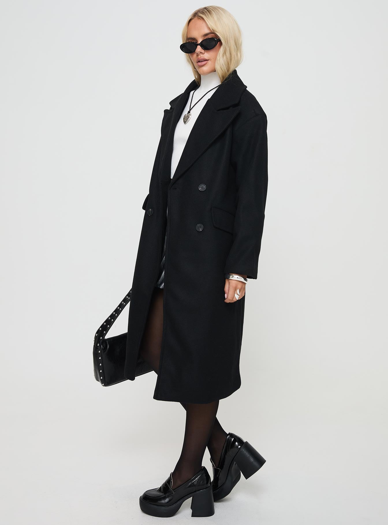 Inferno Longline Coat Black - Image 4
