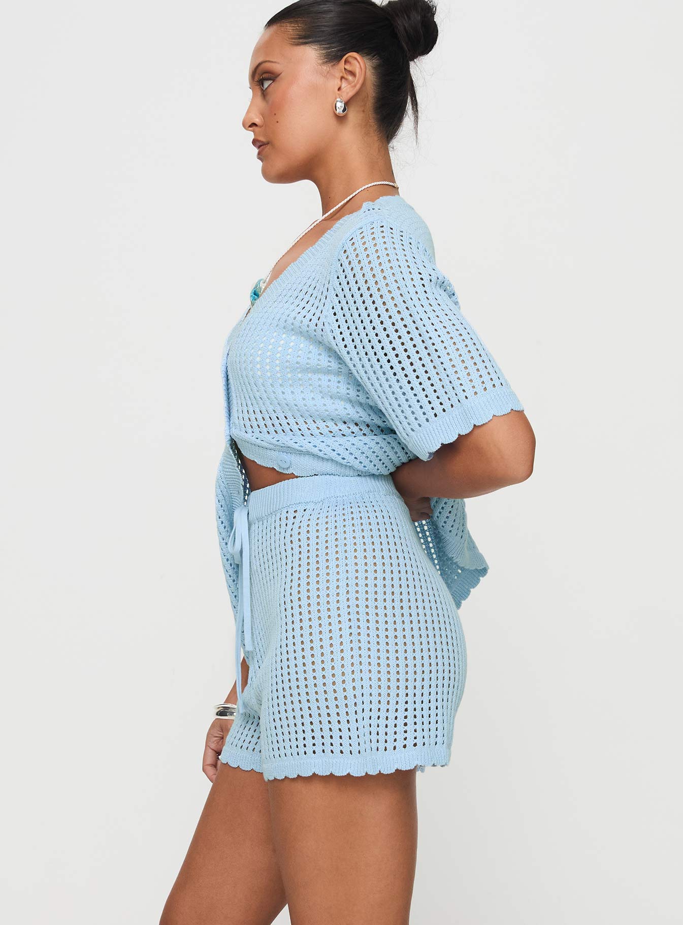 Beach Day Knit Set Light Blue - Image 4