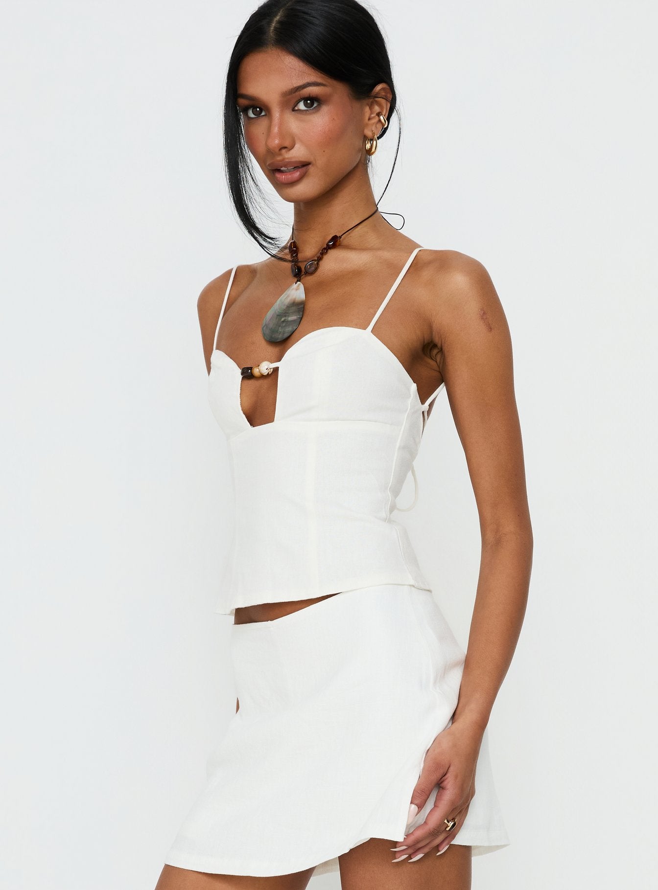 Karessa Beaded Top White - Image 4