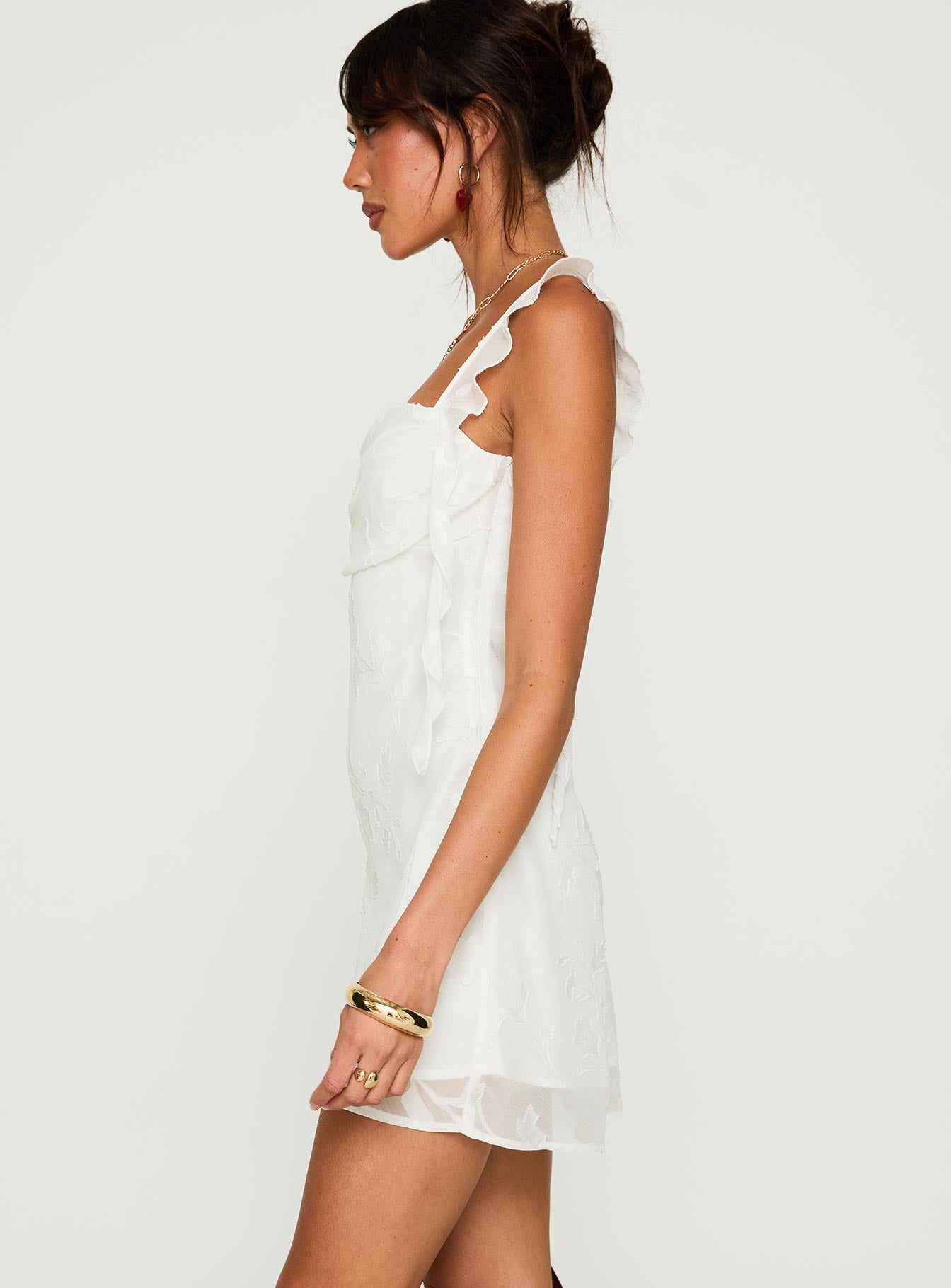 Lanai Mini Dress White Floral - Image 4