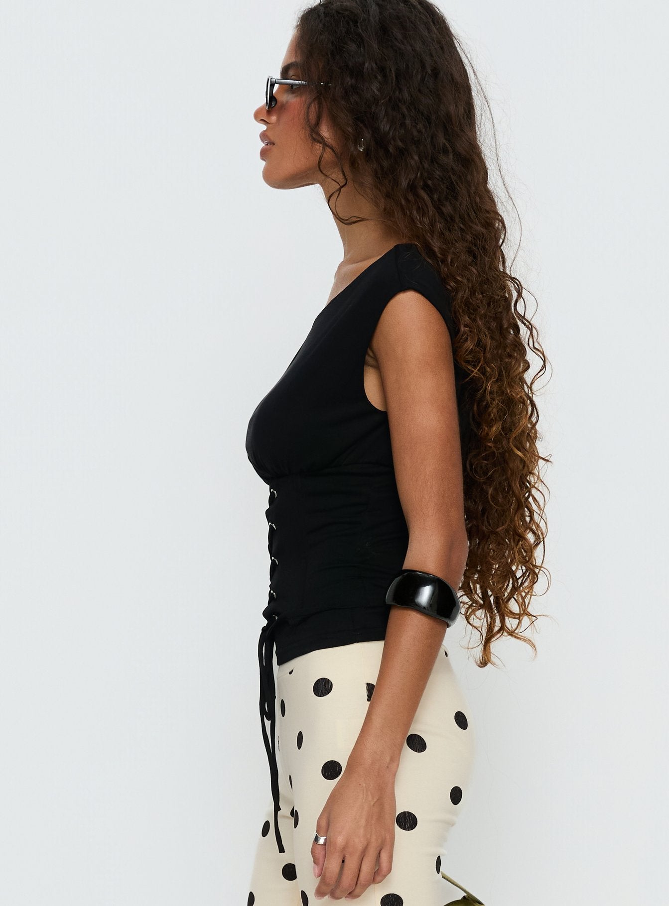 Unbothered Corset Top Black - Image 4