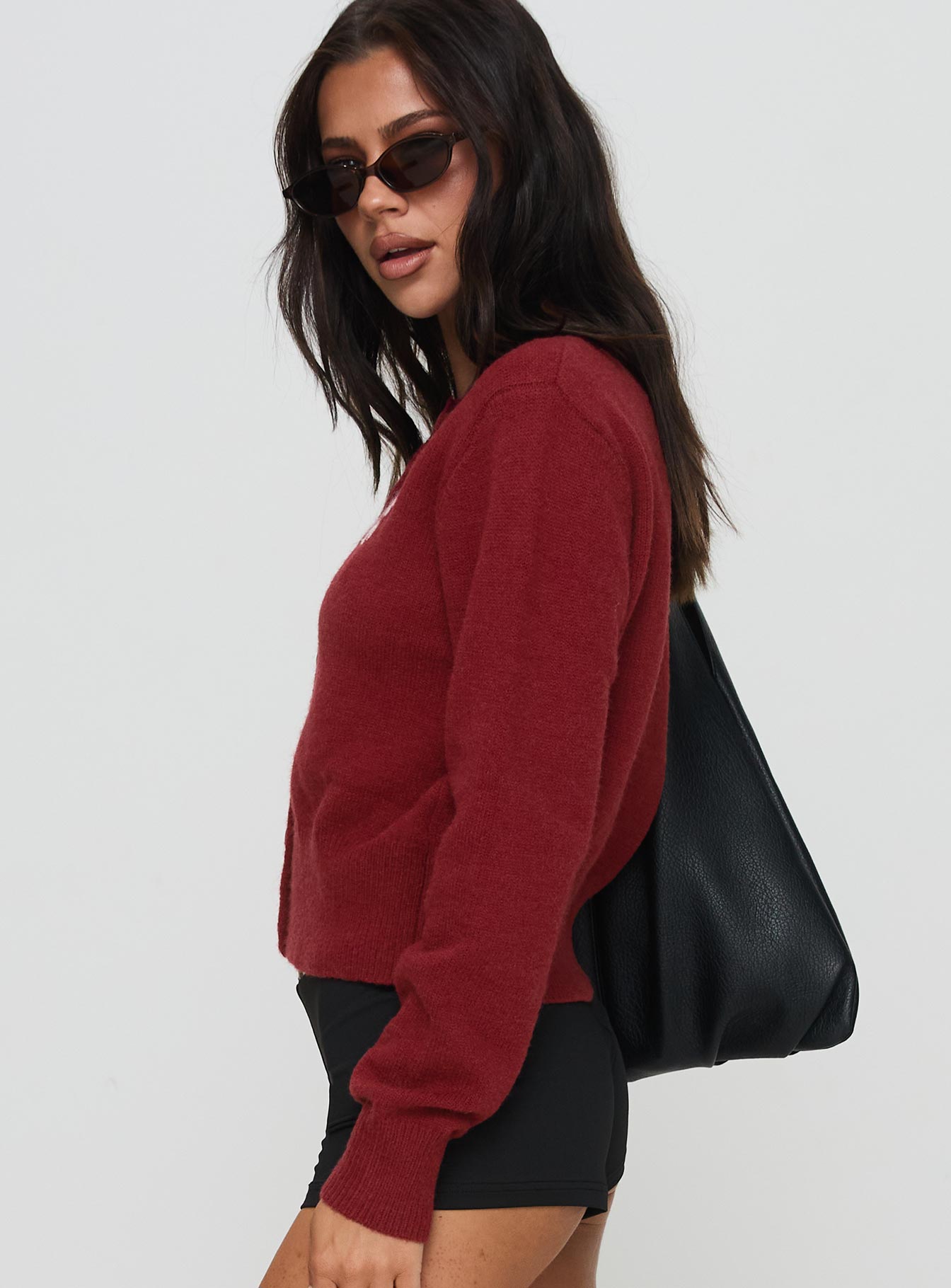 With A Bow Cardigan Red - Image 4