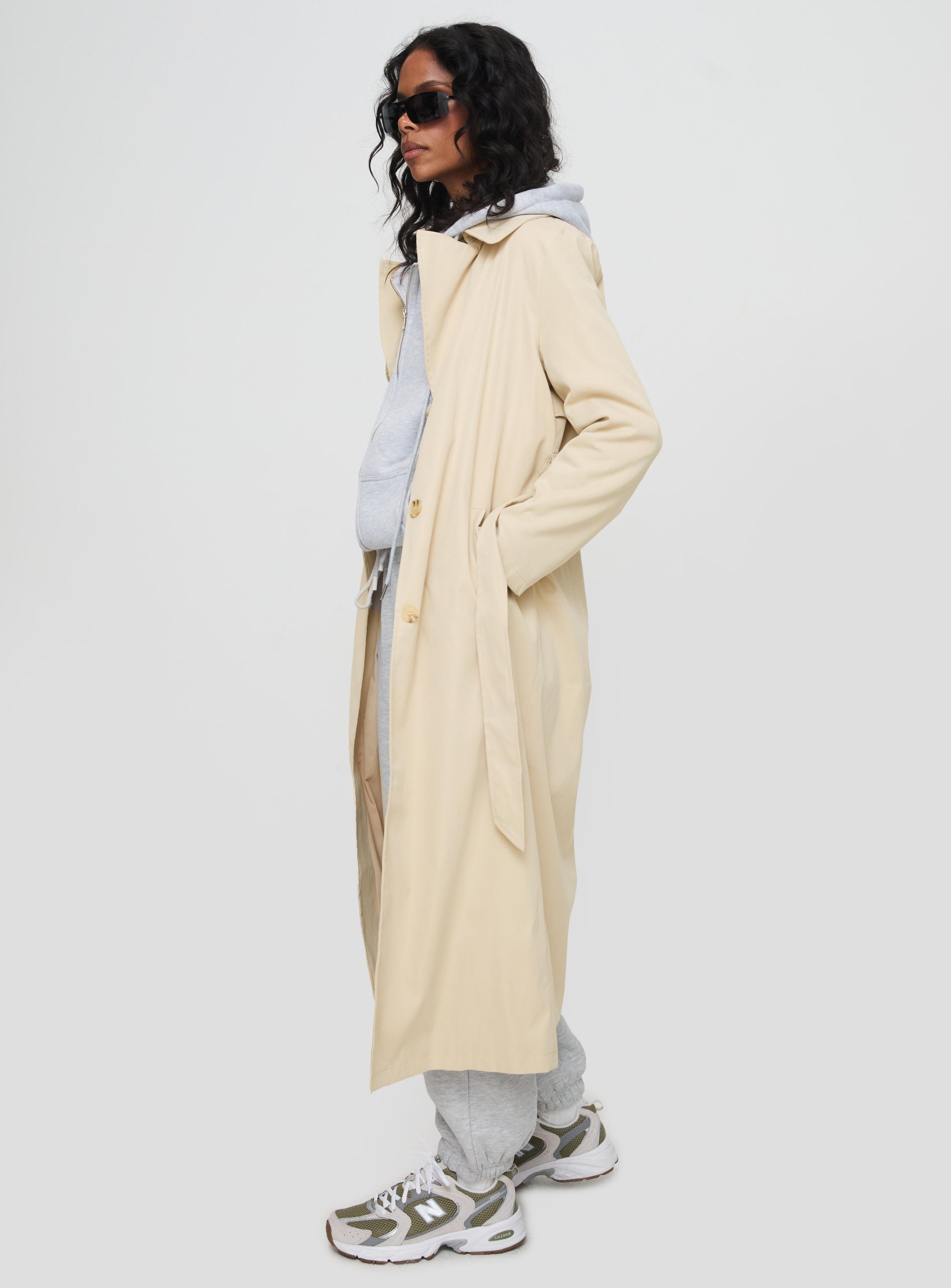 Haili Trench Coat Beige - Image 4