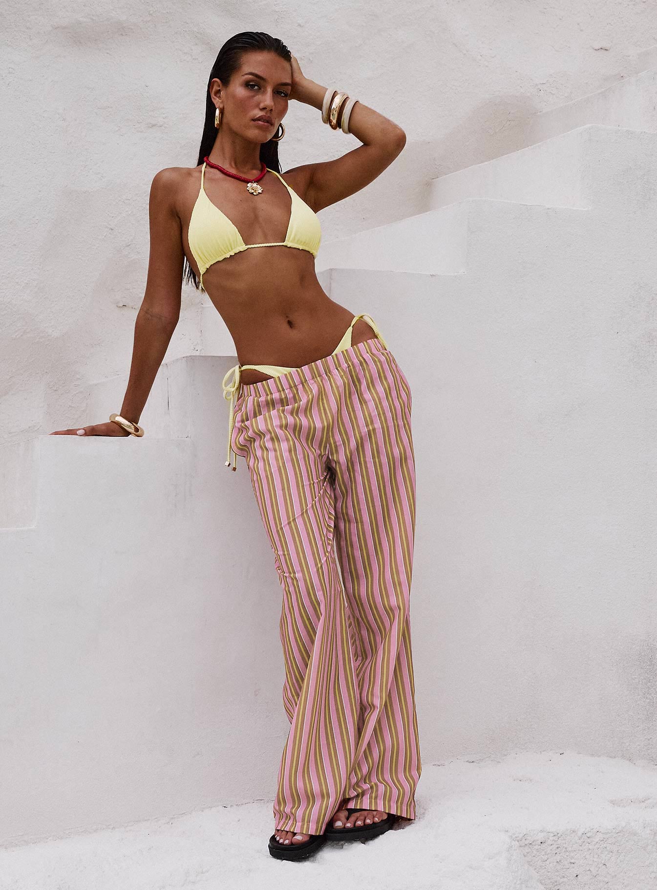 Taja Pants Pink Stripe - Image 3