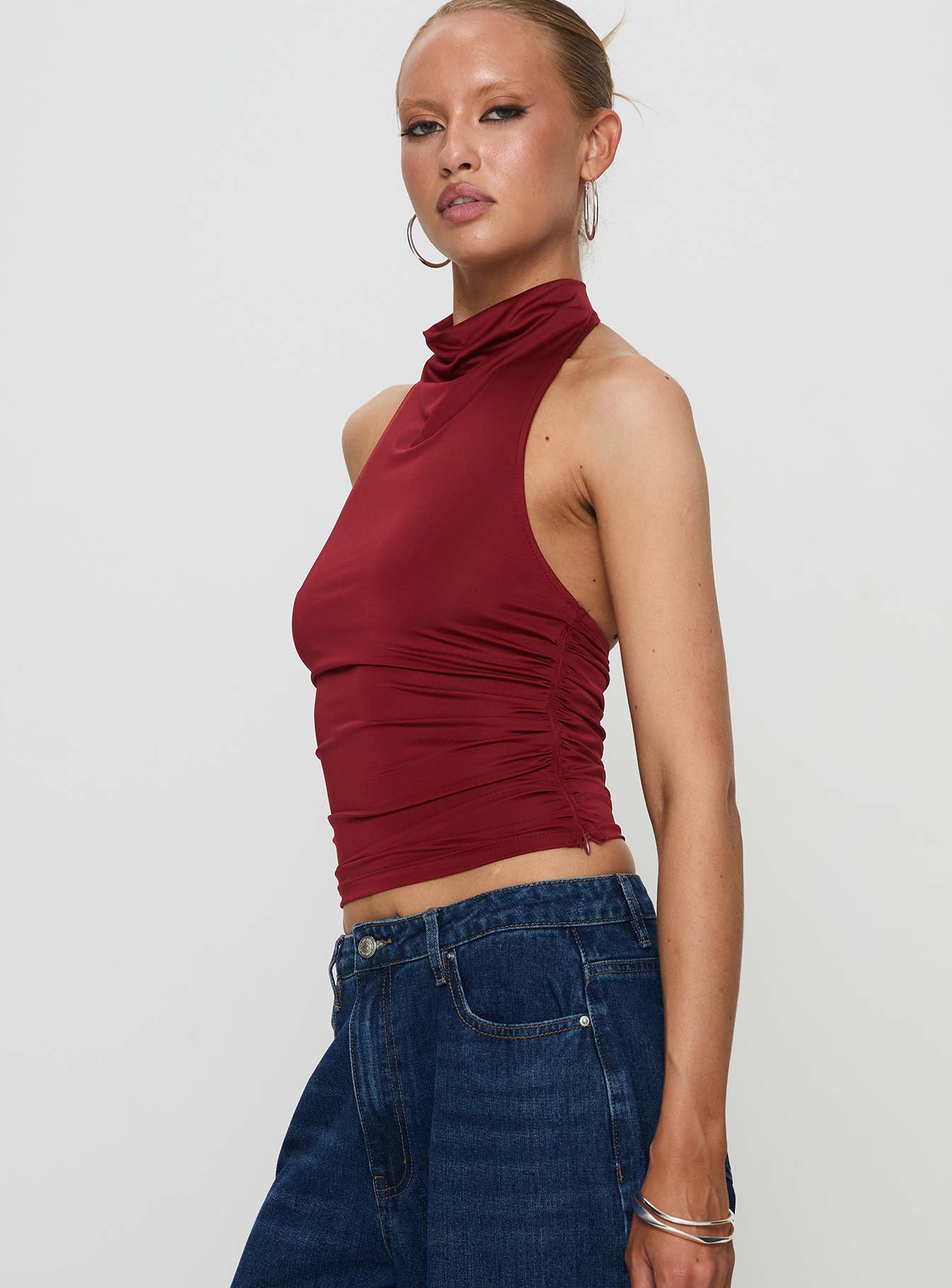 Giggle Top Burgundy - Image 4
