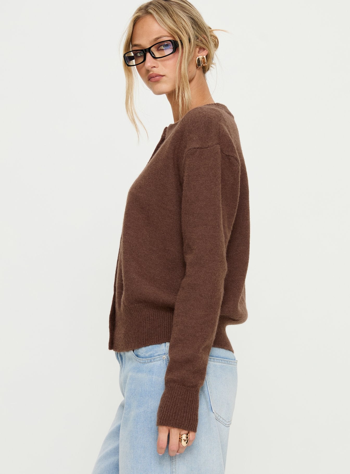 Melancholia Cardigan Chocolate - Image 4