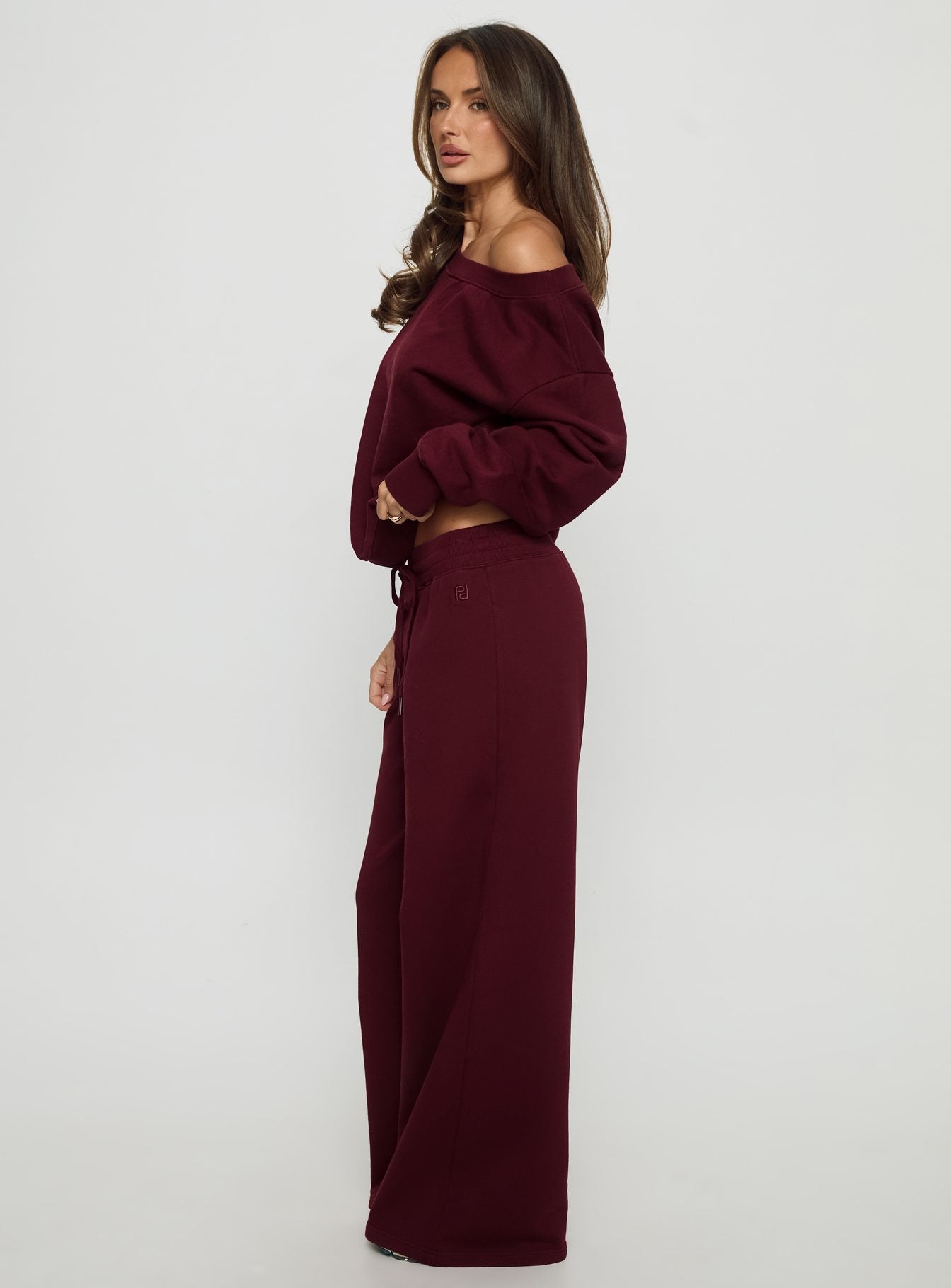 Dodie Wide Leg Pants Washed Currant - Image 4