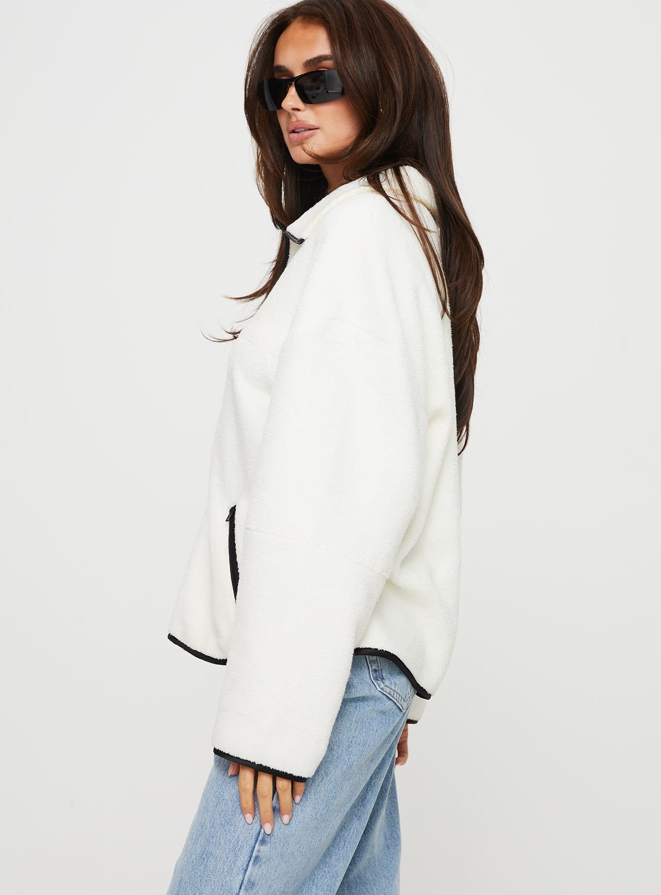 Samuel Polar Fleece Sweater Cream - Image 6