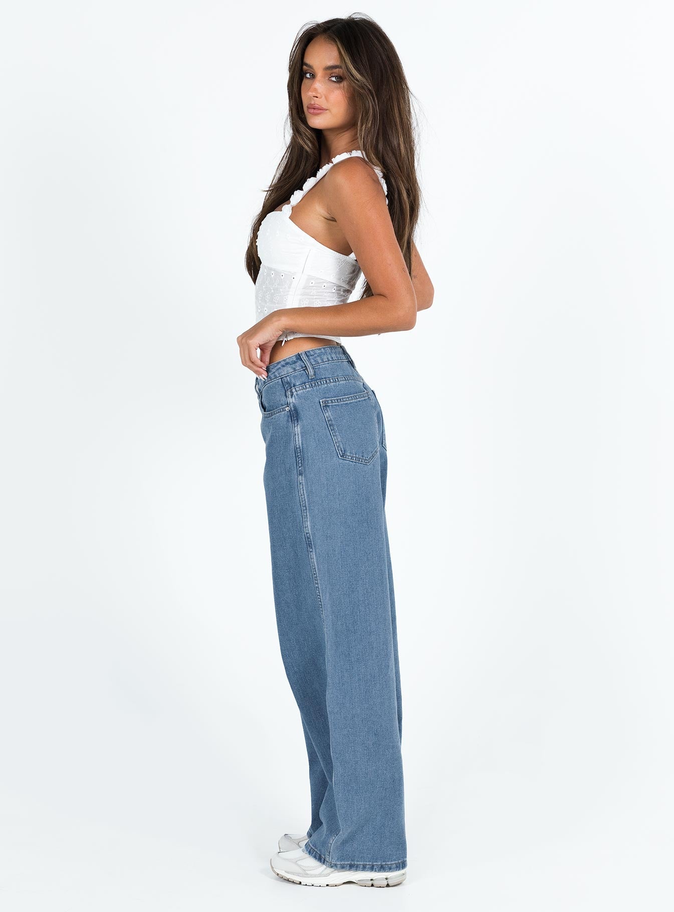 Maryanne Mid Rise Relaxed Jeans Mid Wash Denim Tall - Image 4