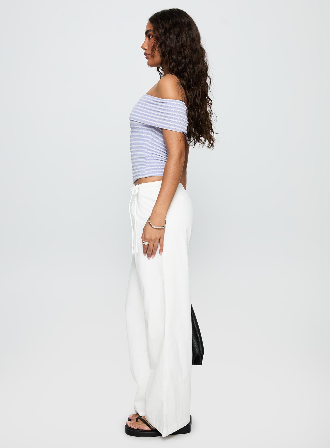 Leyah Tie Side Pants White - Image 4