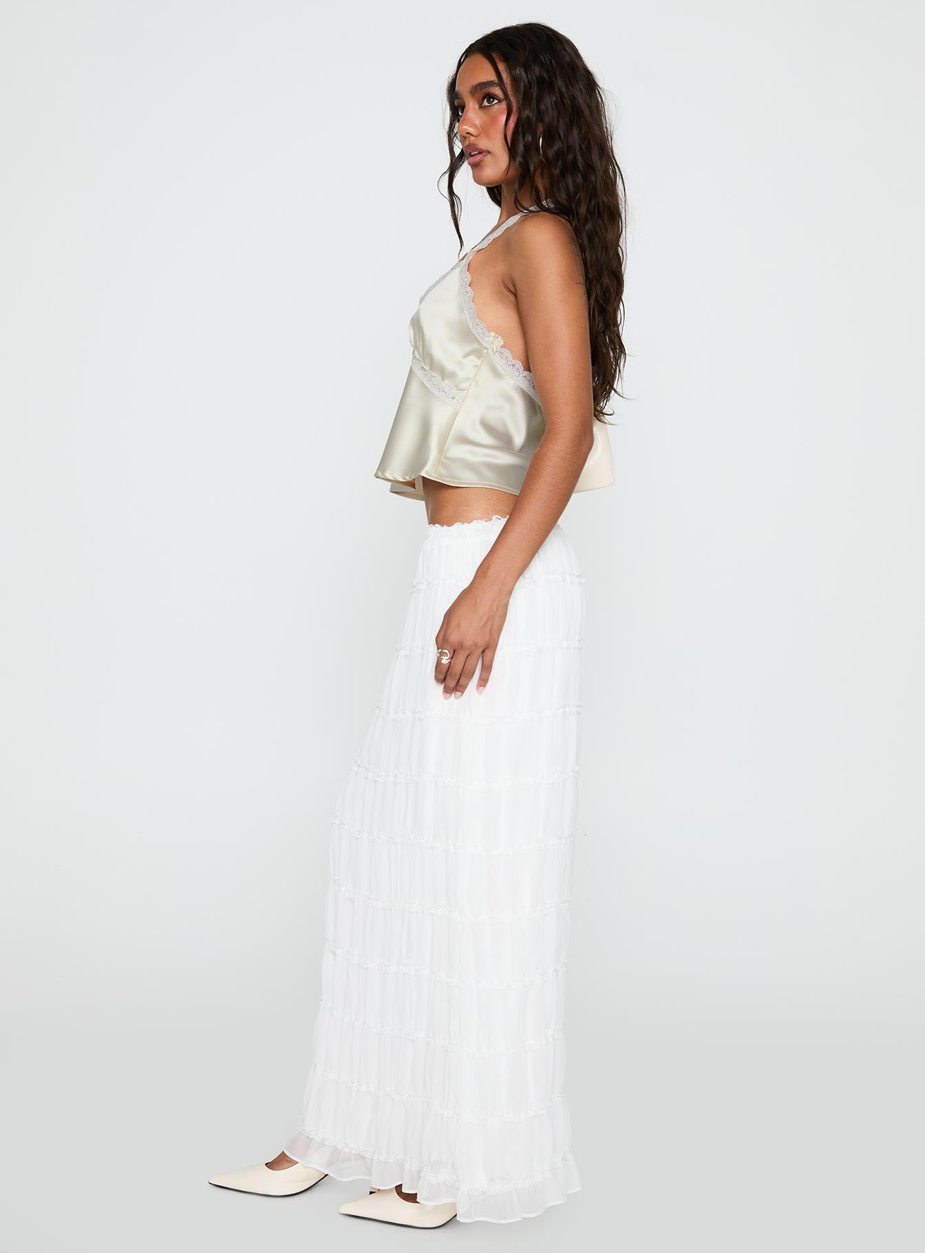 Estefania Maxi Skirt White - Image 4