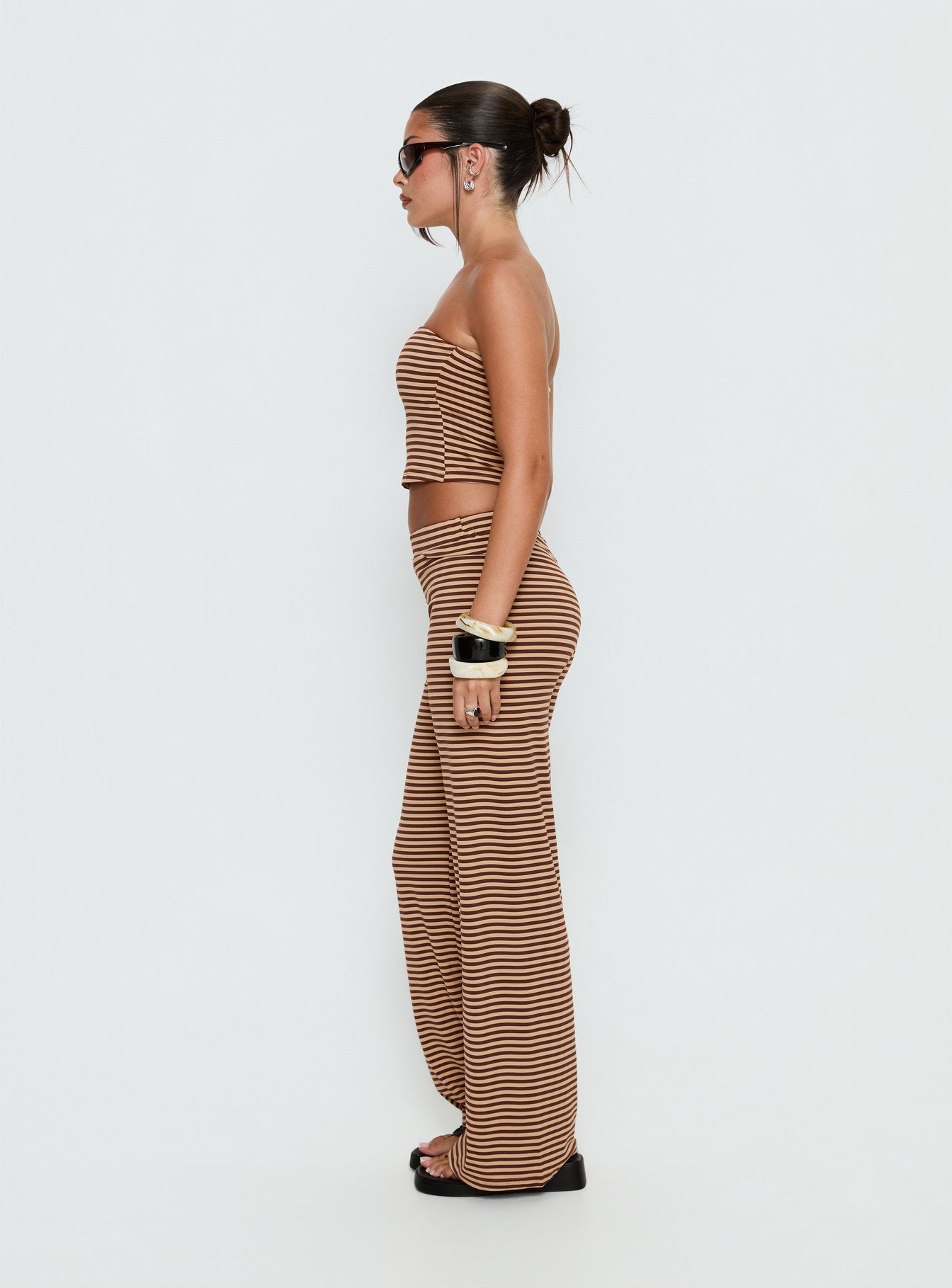 Timora Pants Brown Stripe - Image 4
