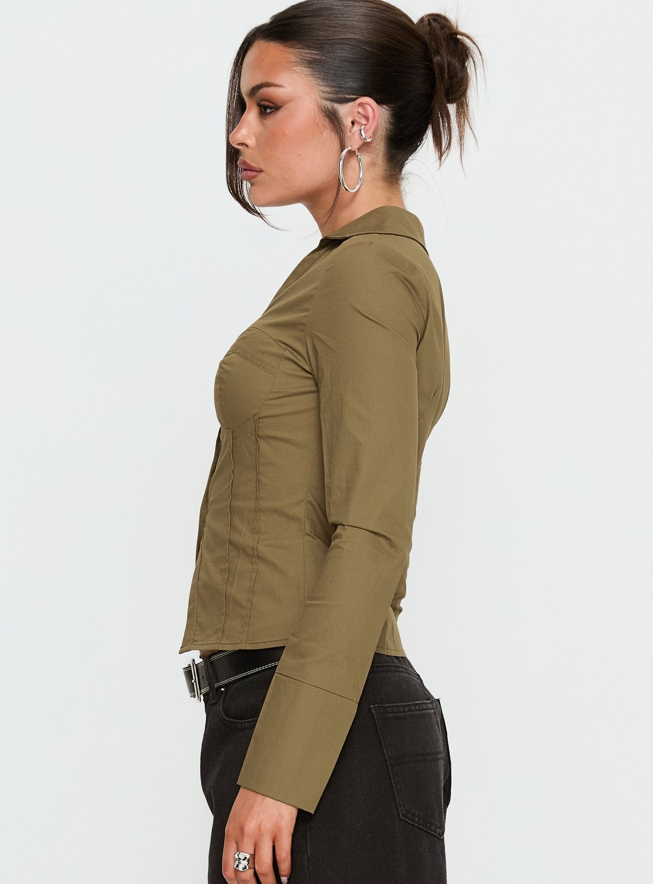 Zifa Shirt Khaki - Image 3