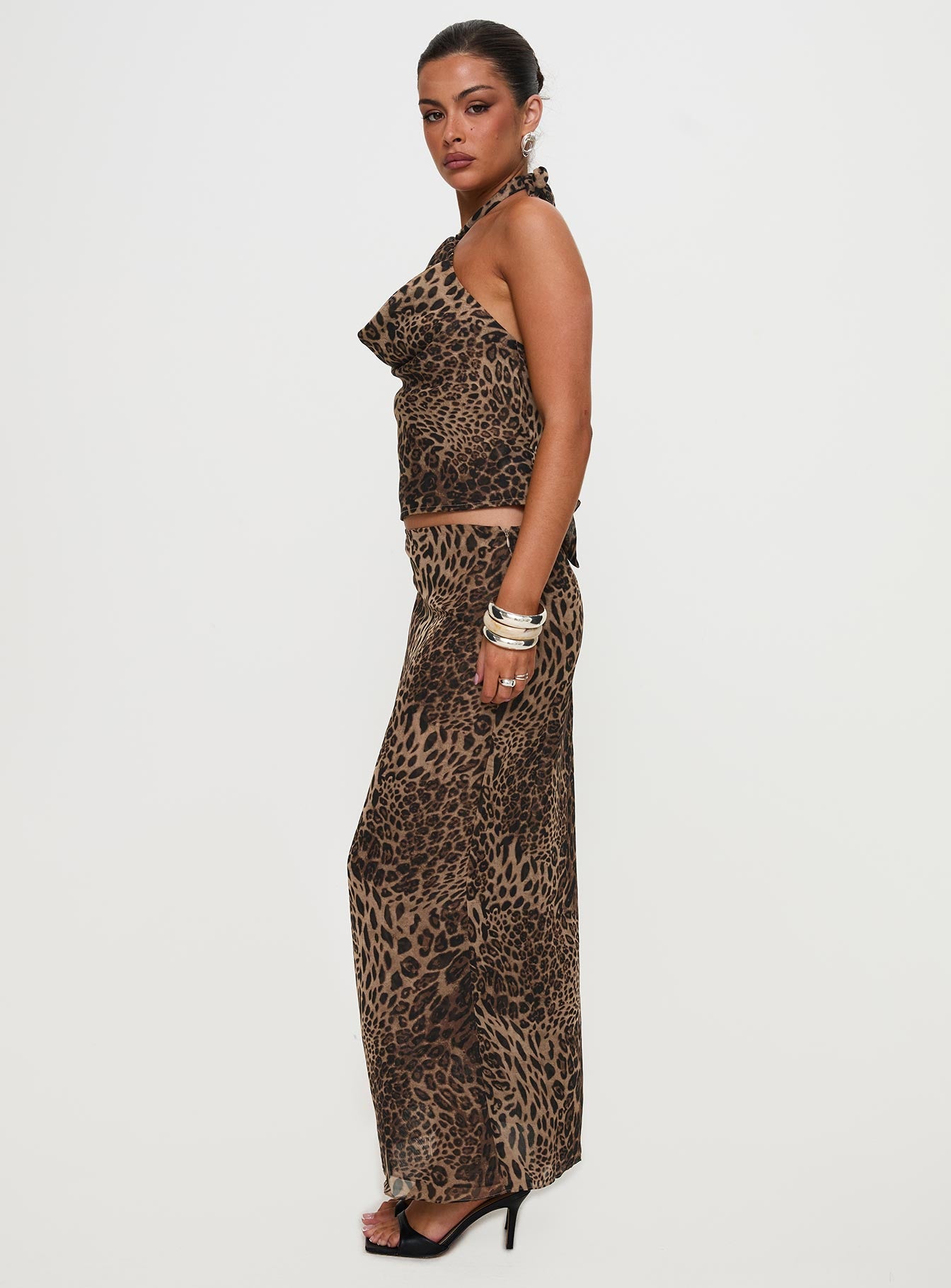 Eleganza Maxi Skirt Leopard - Image 10