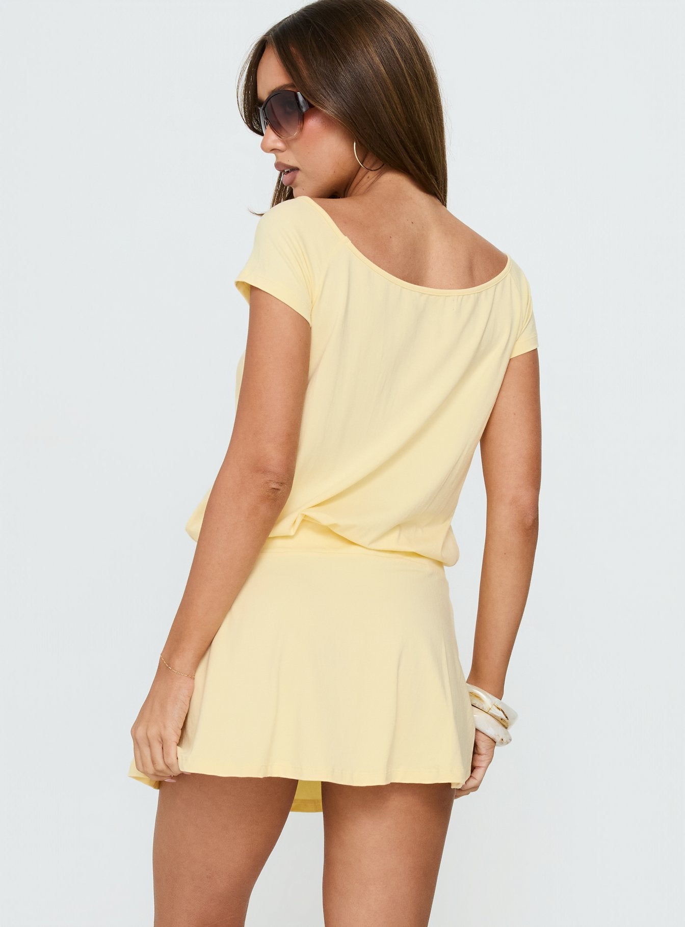 Papino Mini Dress Lemon - Image 4