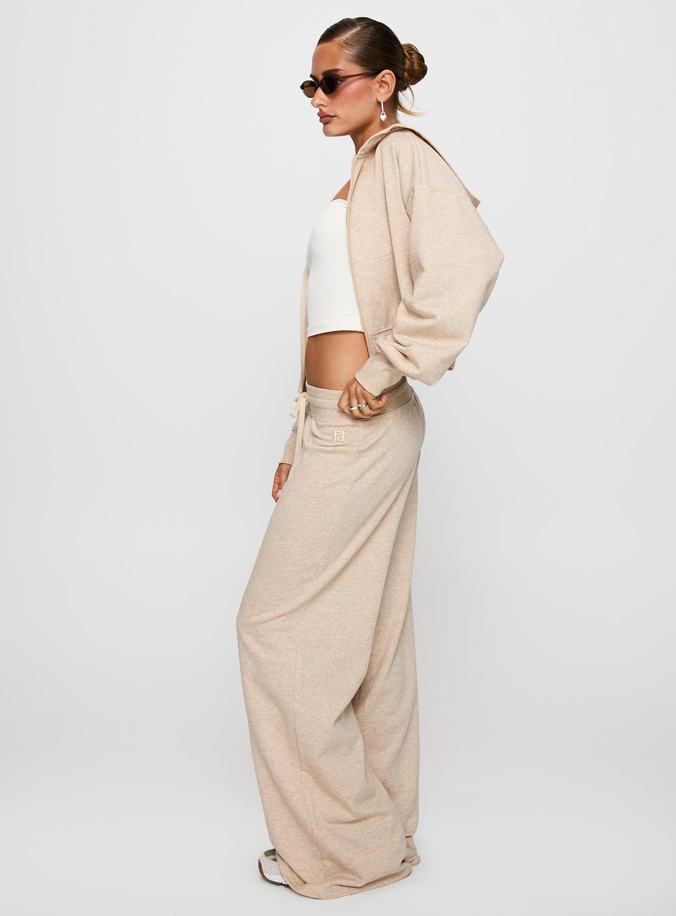 Mindful Low Rise Pant Oat Marle - Image 4