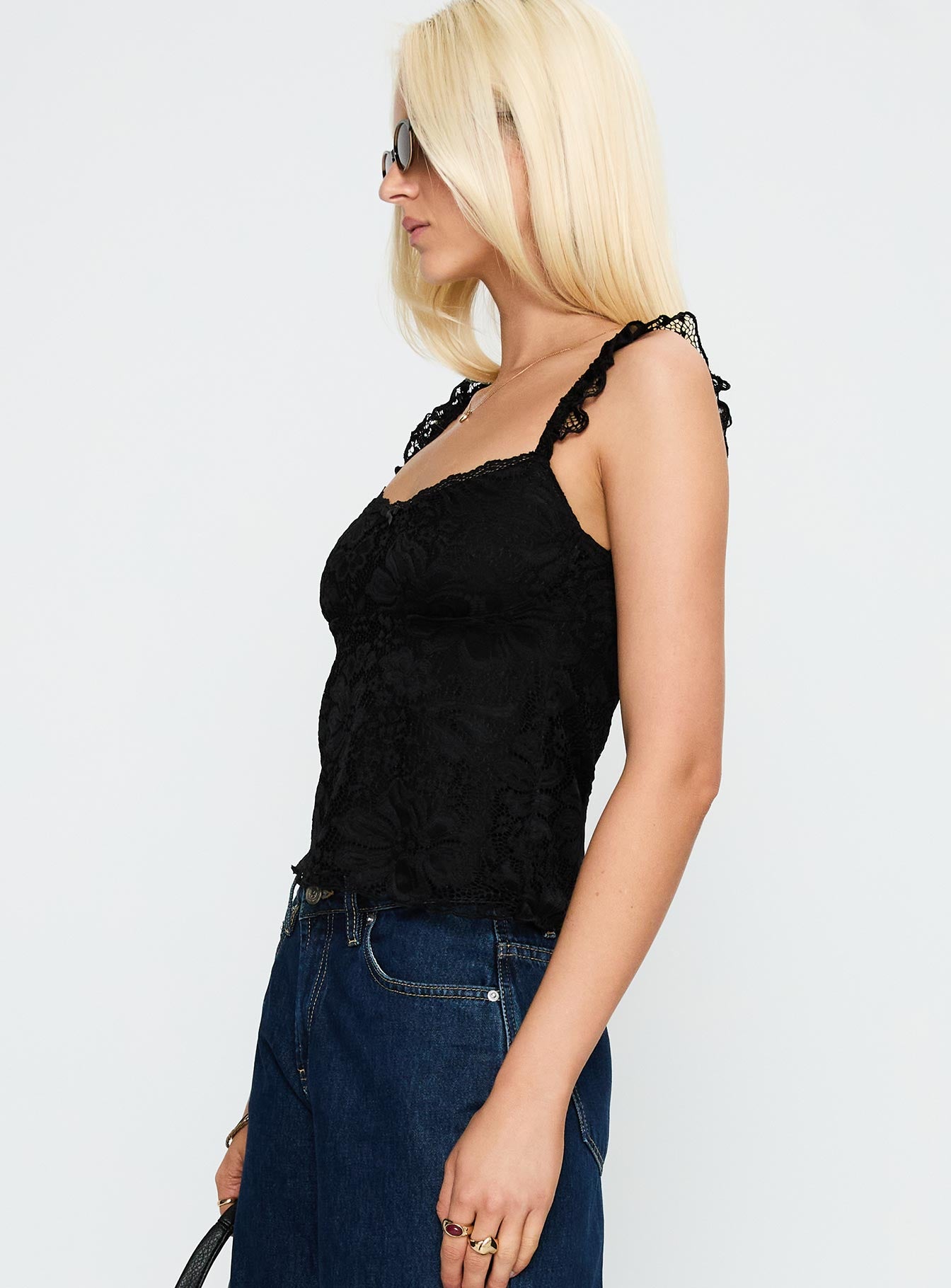 Madaleine Lace Top Black - Image 4